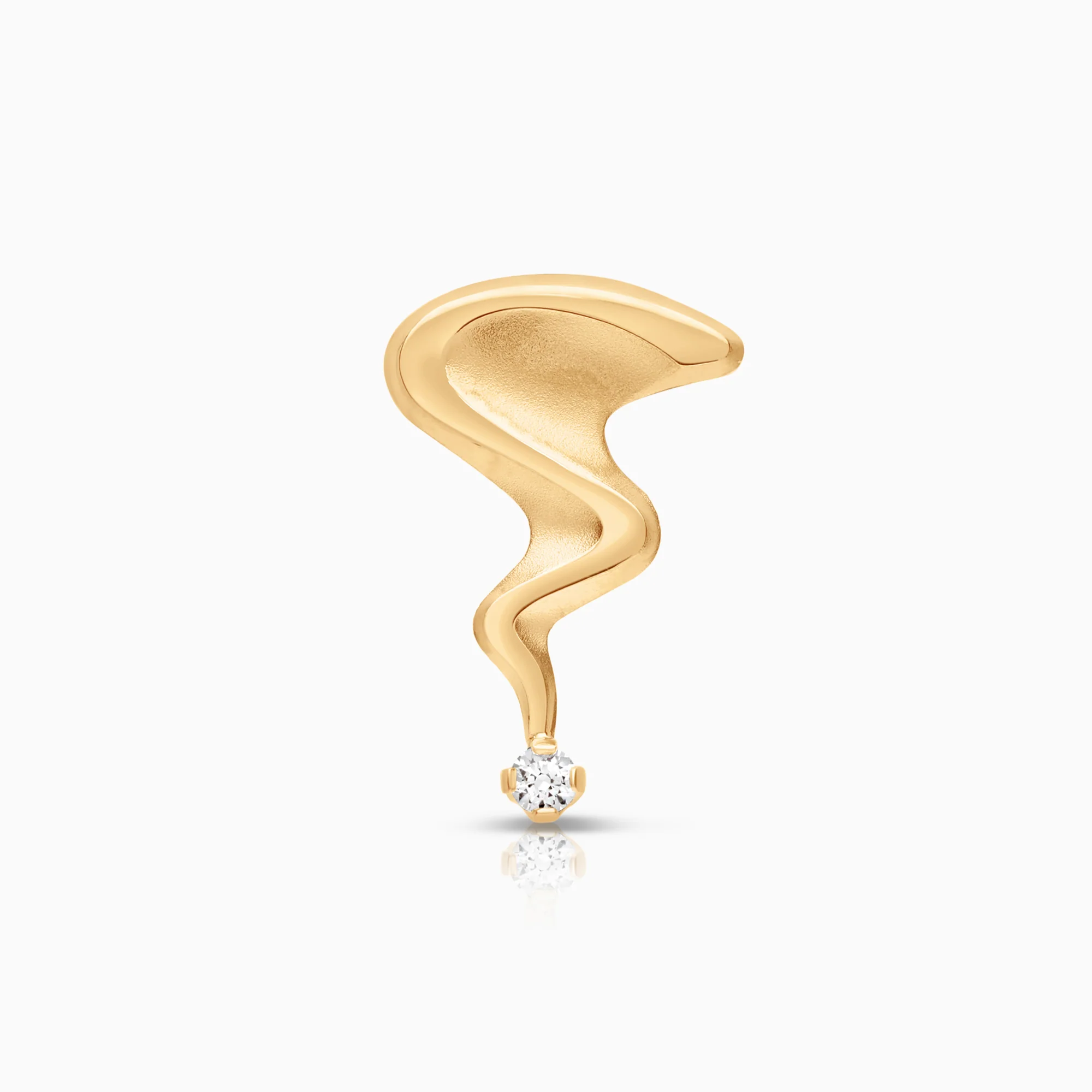Gold pendant with cubic zirconia 0.73g 18K gold