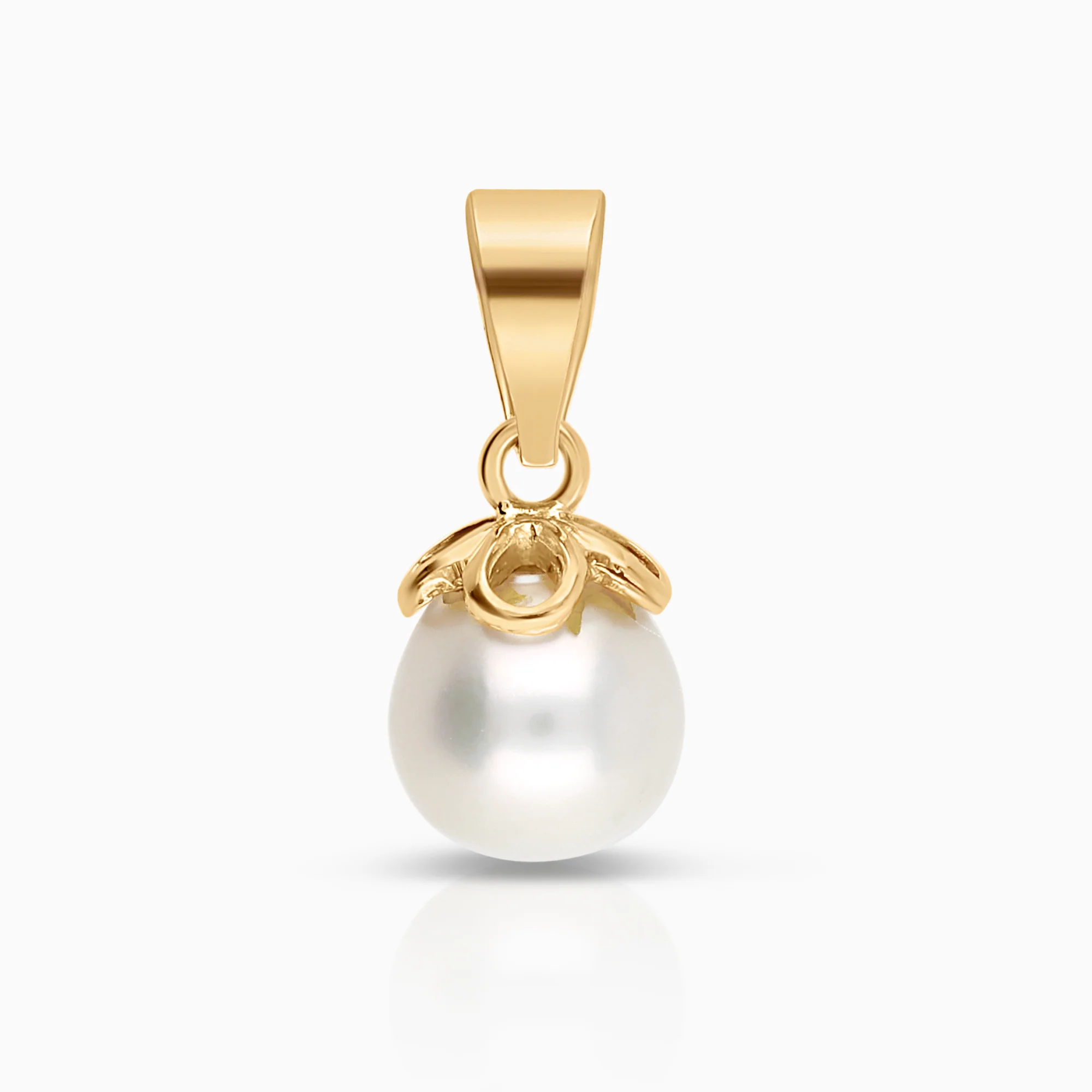 Pendant with pearl 0.55g 18K gold