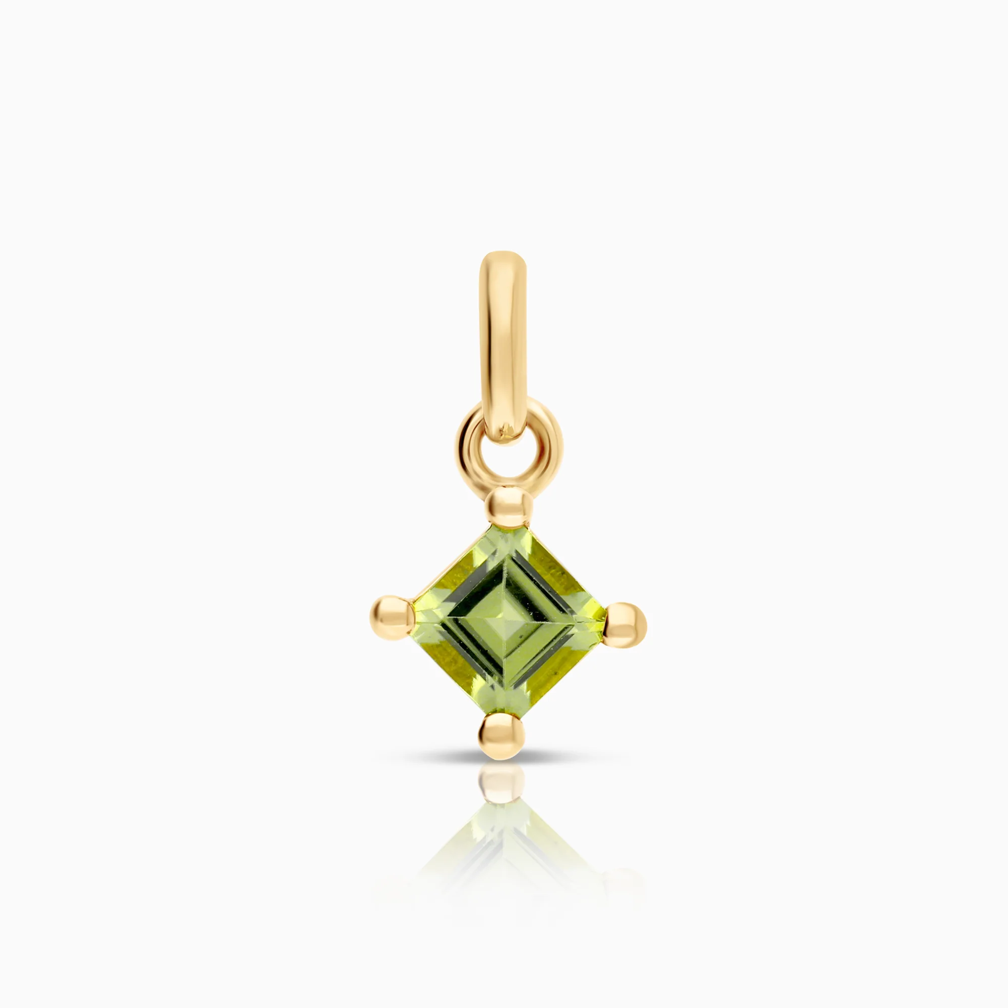 Gemstone pendant peridot 1.26g 18K gold