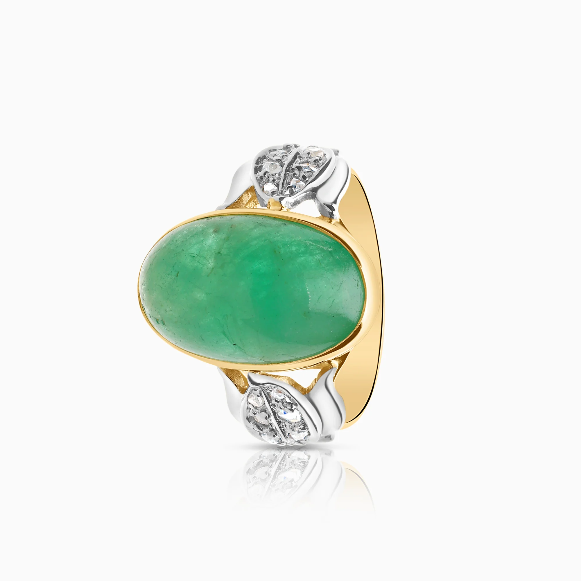 Gemstone ring 0.06ct 18K gold