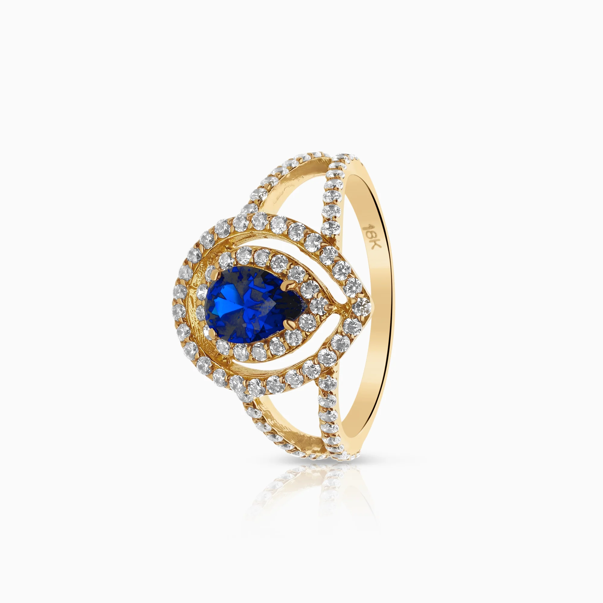 Gemstone ring 18K gold
