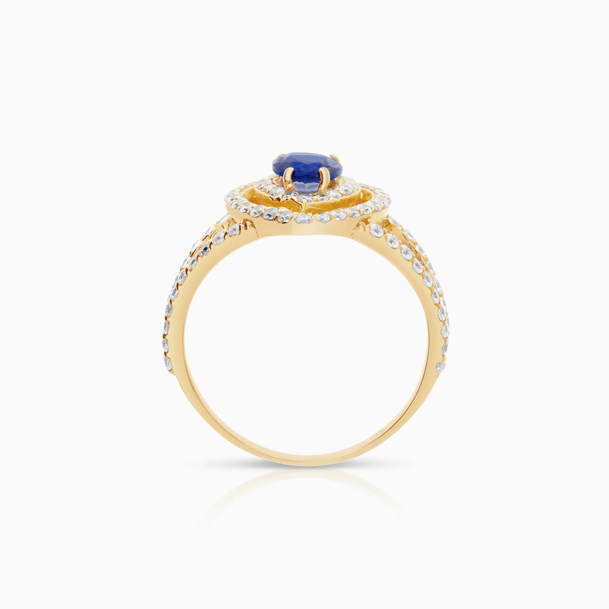 Gemstone ring 18K gold - Image 2