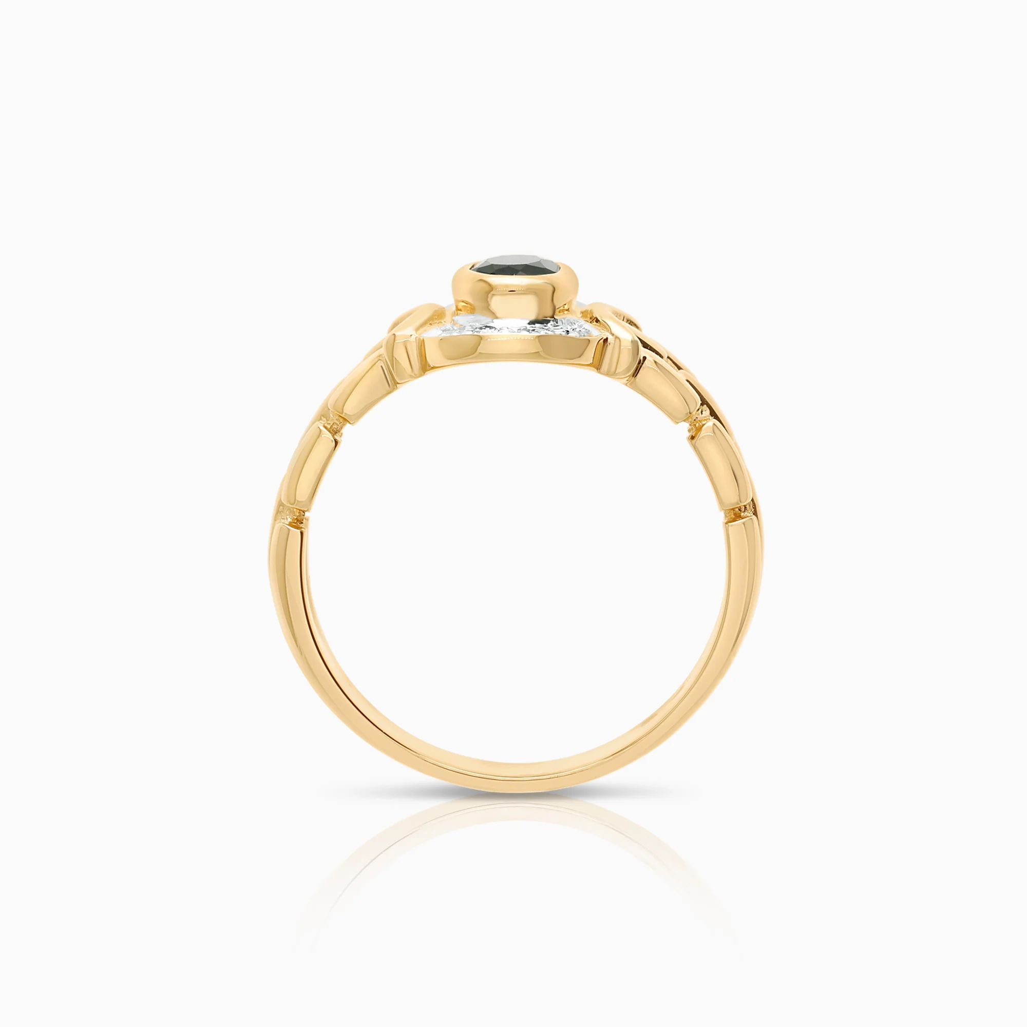 Gemstone ring sapphire 5.00g 18K gold - Image 2