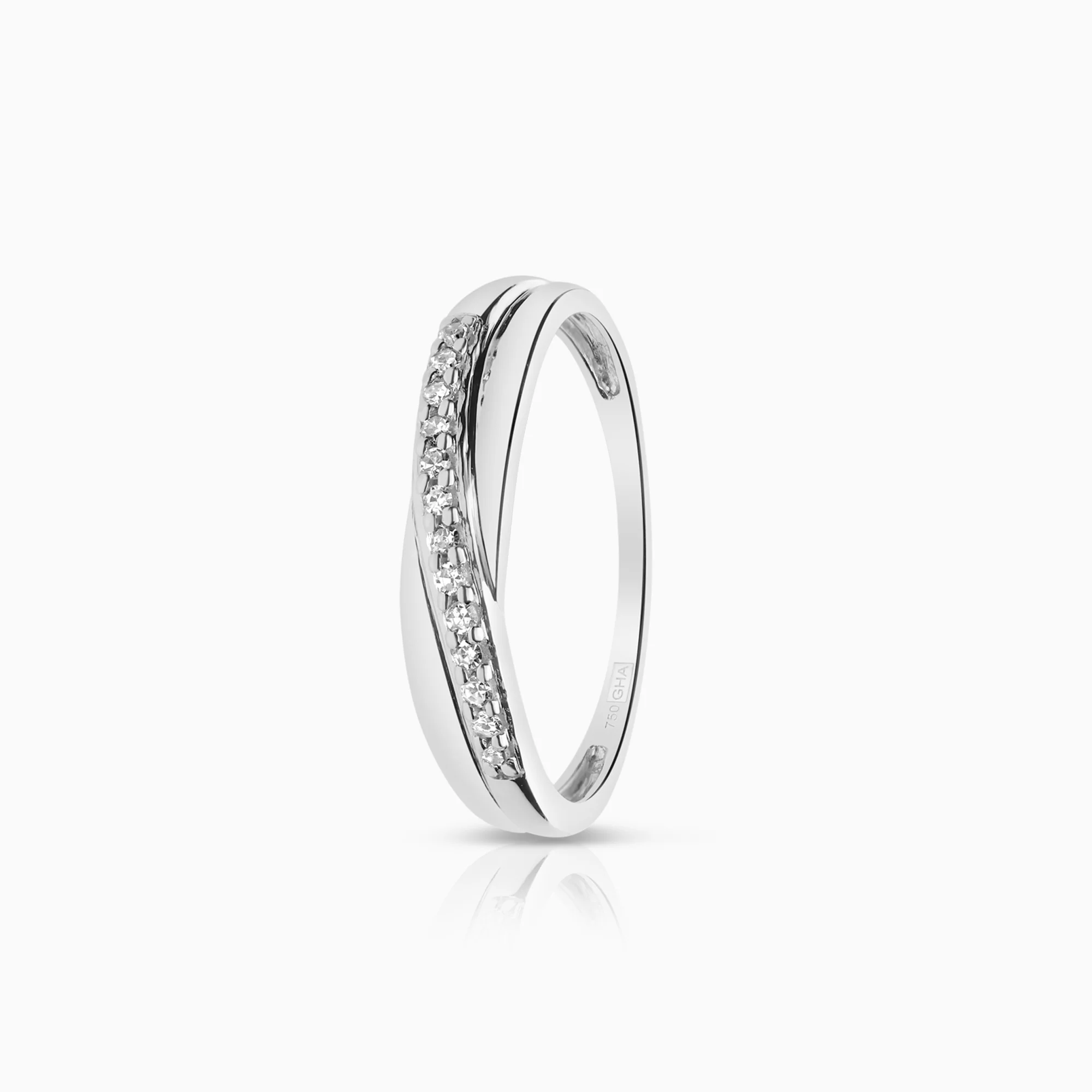 Eternity Ring 0.04ct 18K white gold
