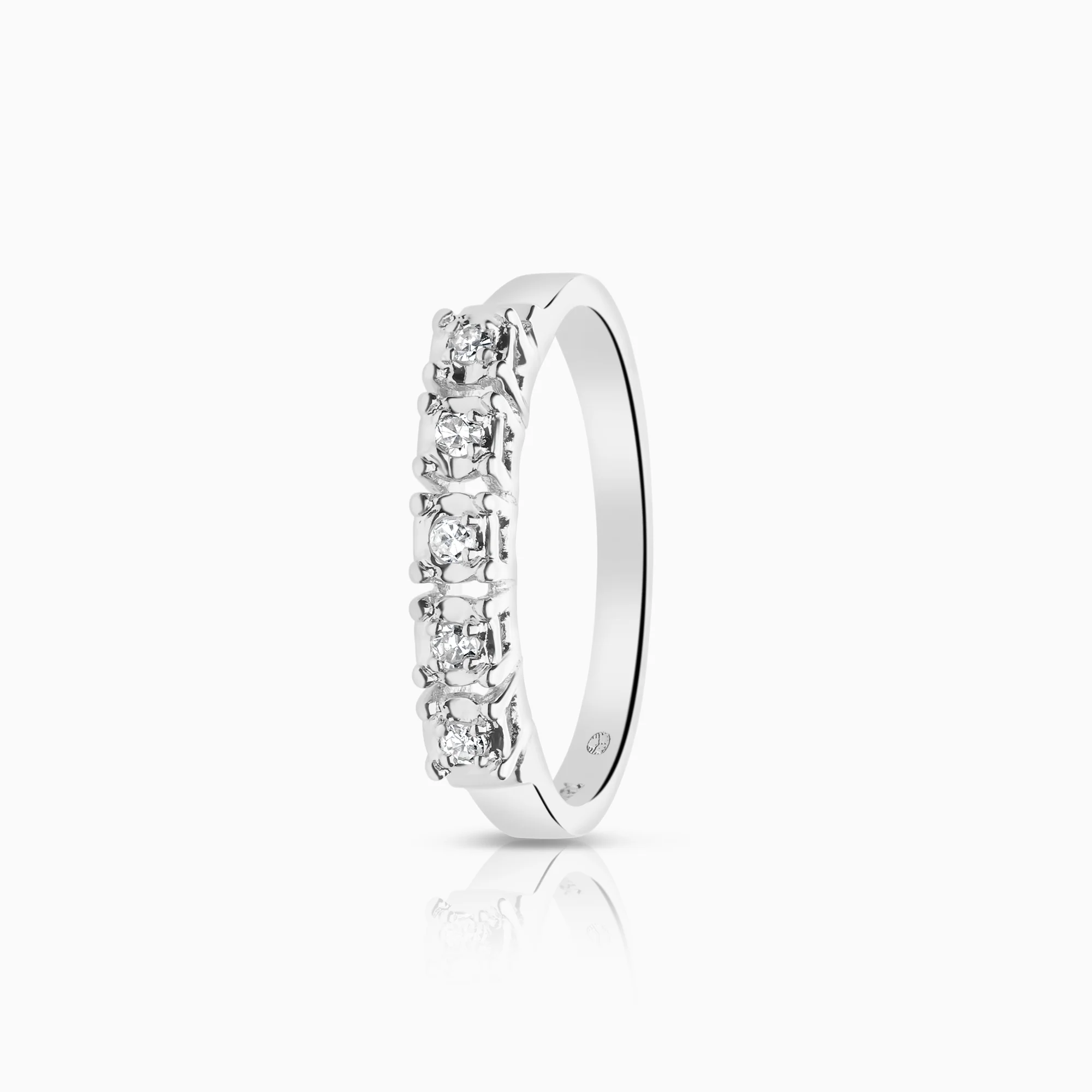 Eternity Ring 0.07ct 18K white gold