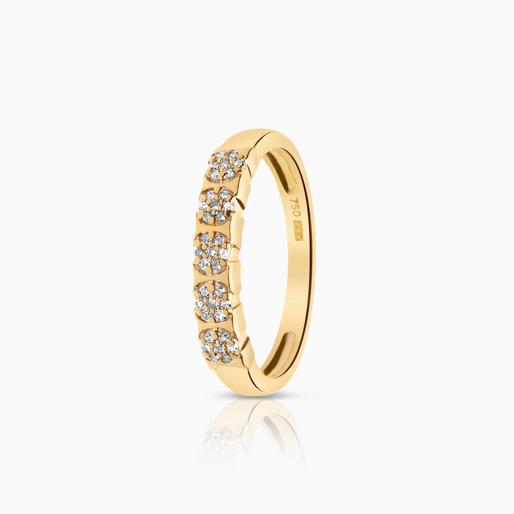 Diamond ring 0.10ct 18K gold