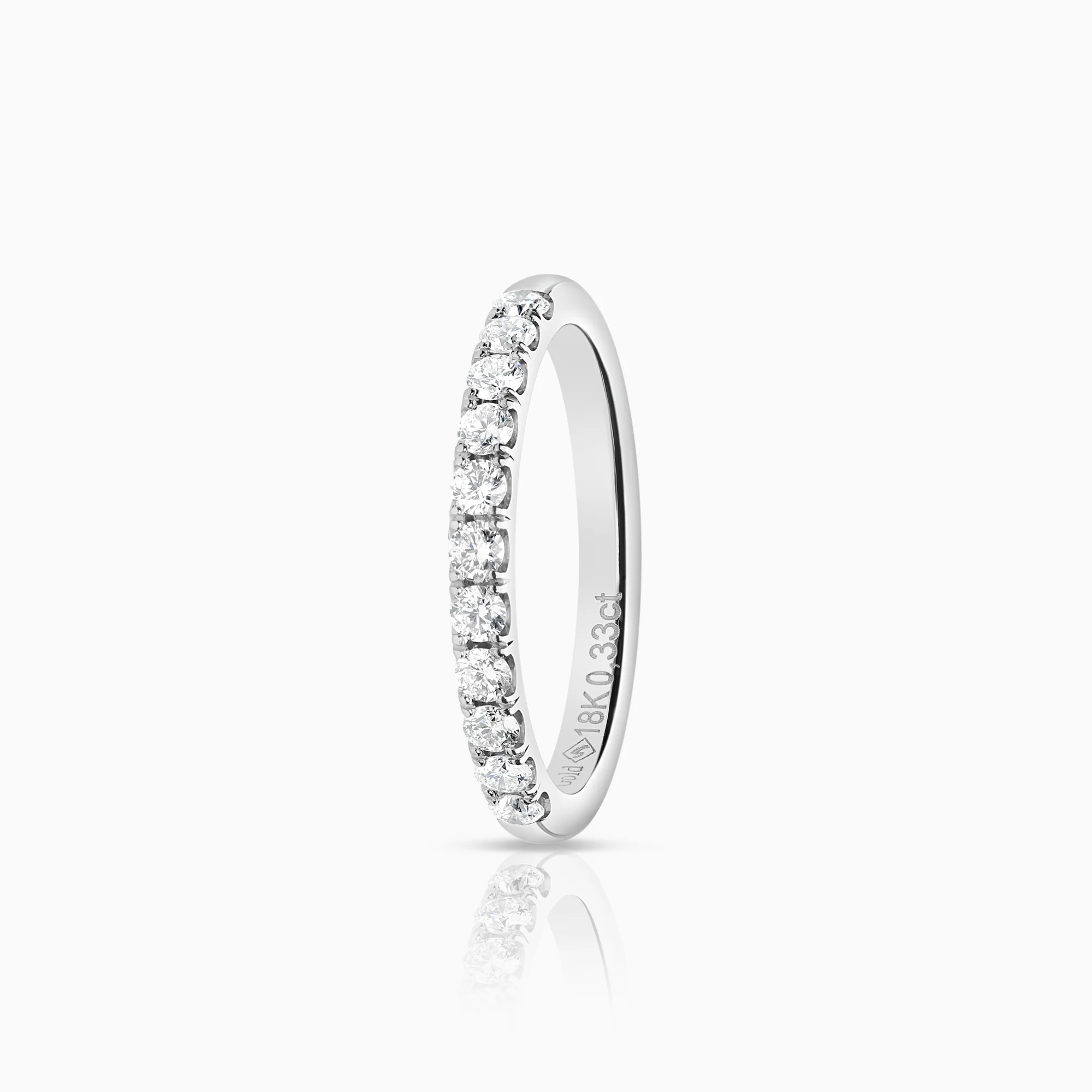 Eternity Ring 0.19ct 18K white gold