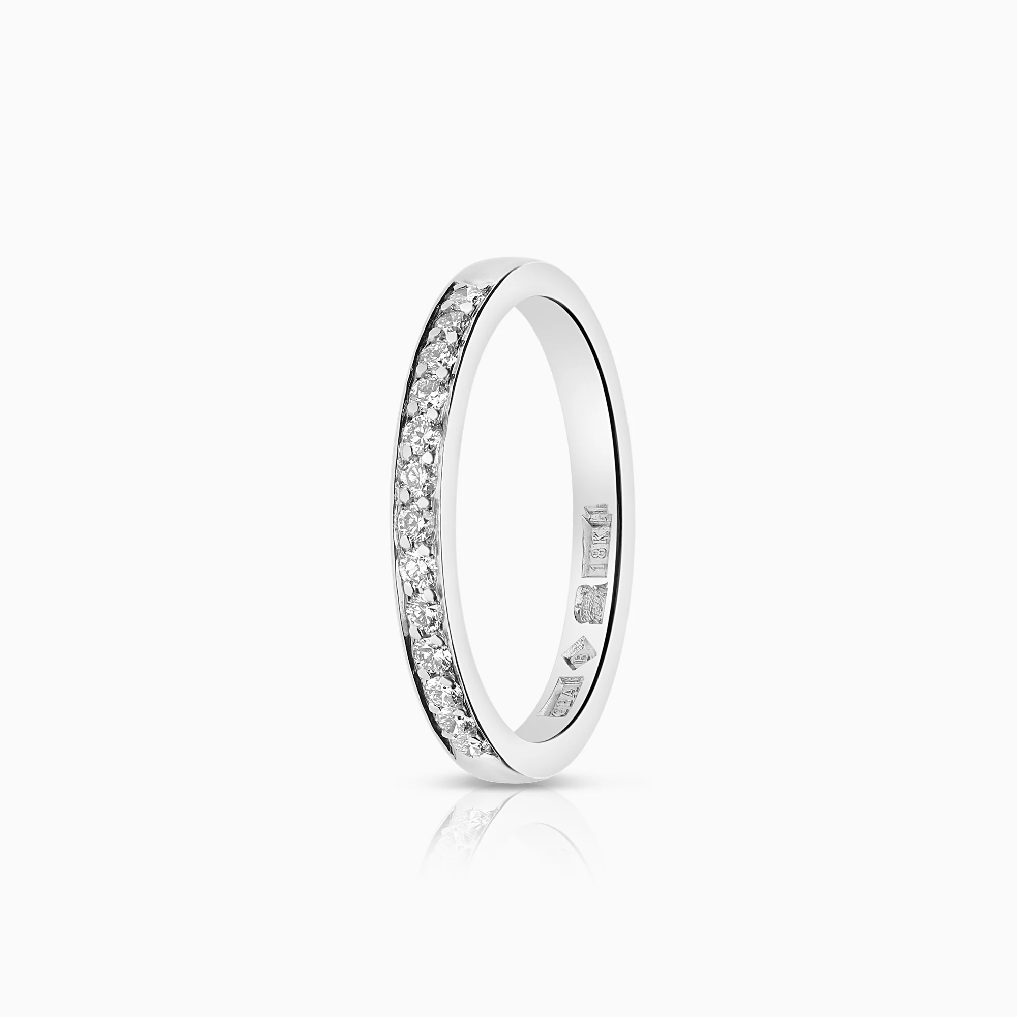 Eternity Ring 0.19ct 18K white gold