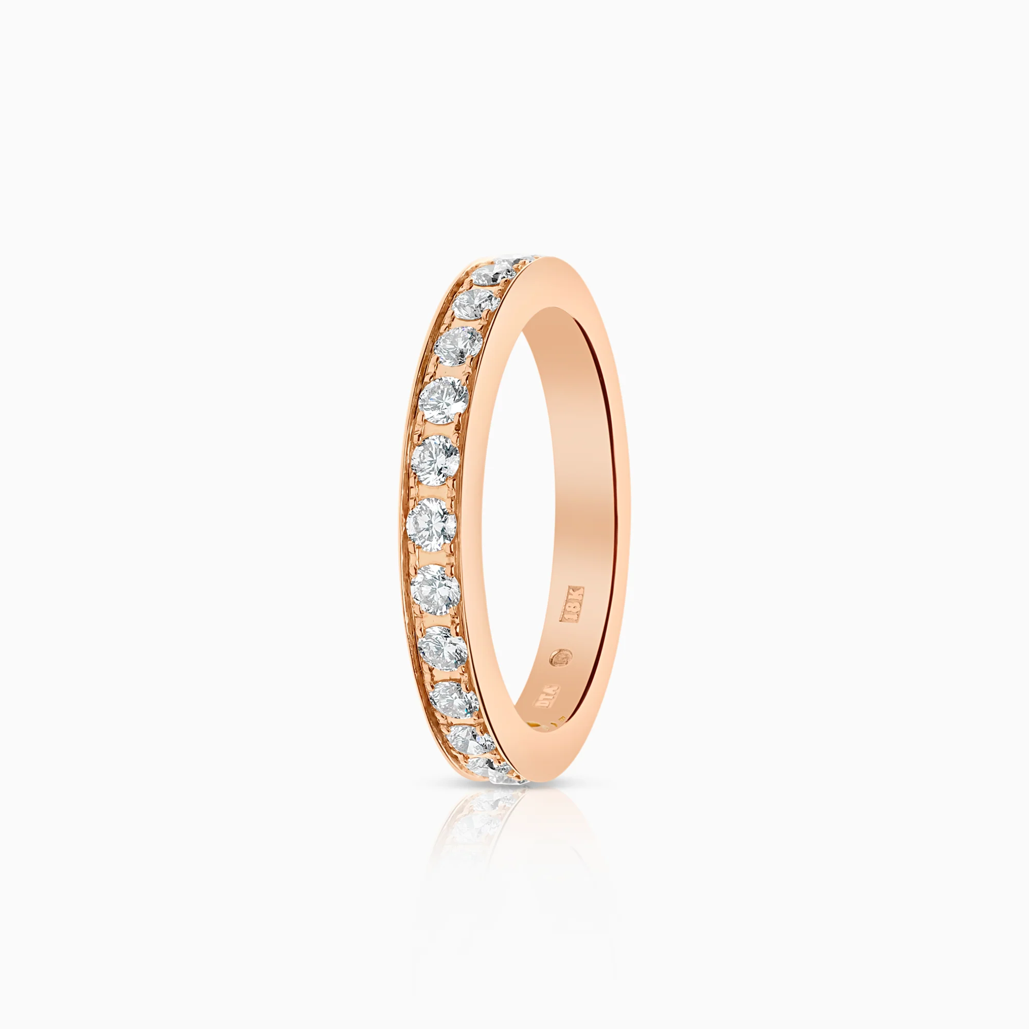 Alliance ring 0.49ct 18K rose gold