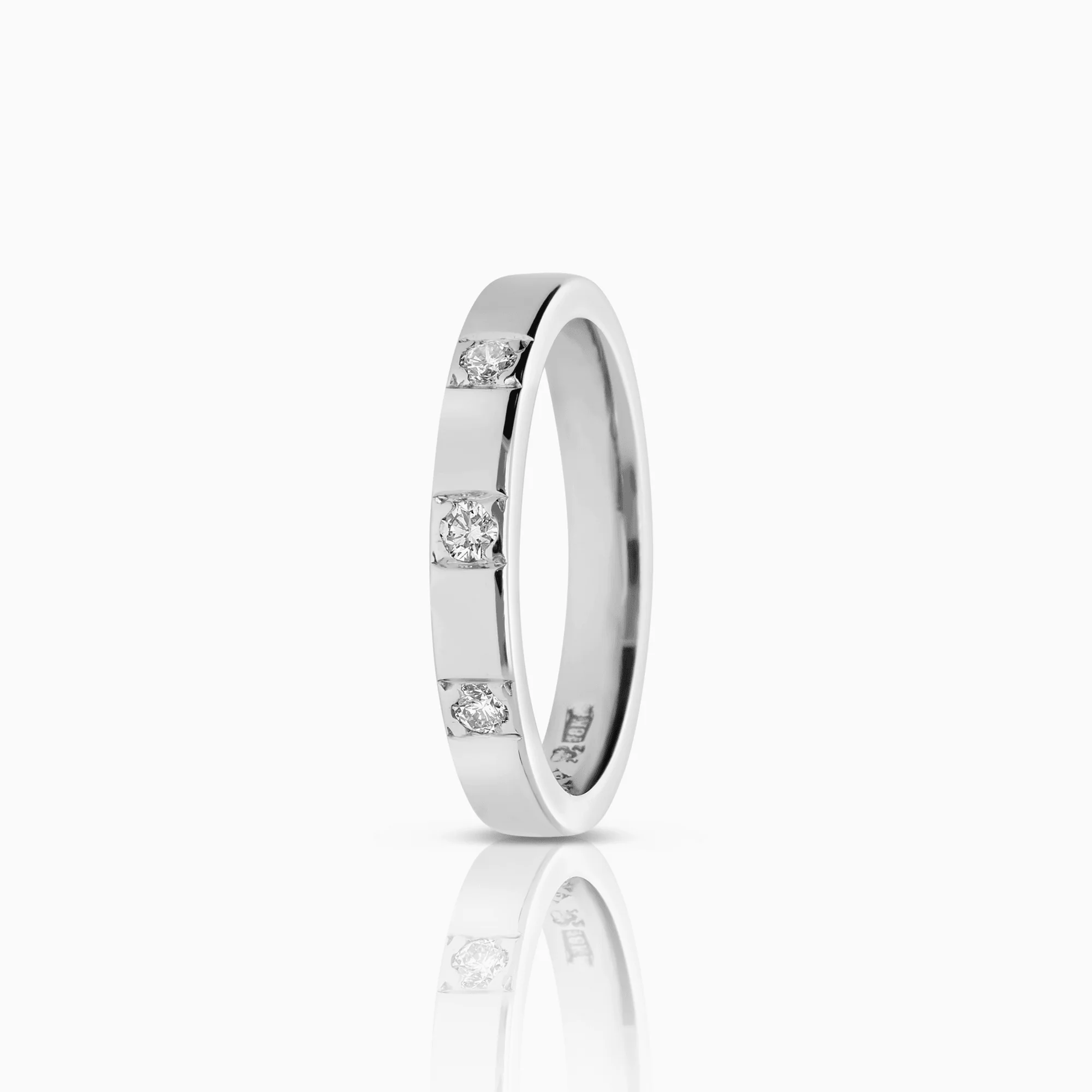 Eternity Ring 0.09ct 18K white gold
