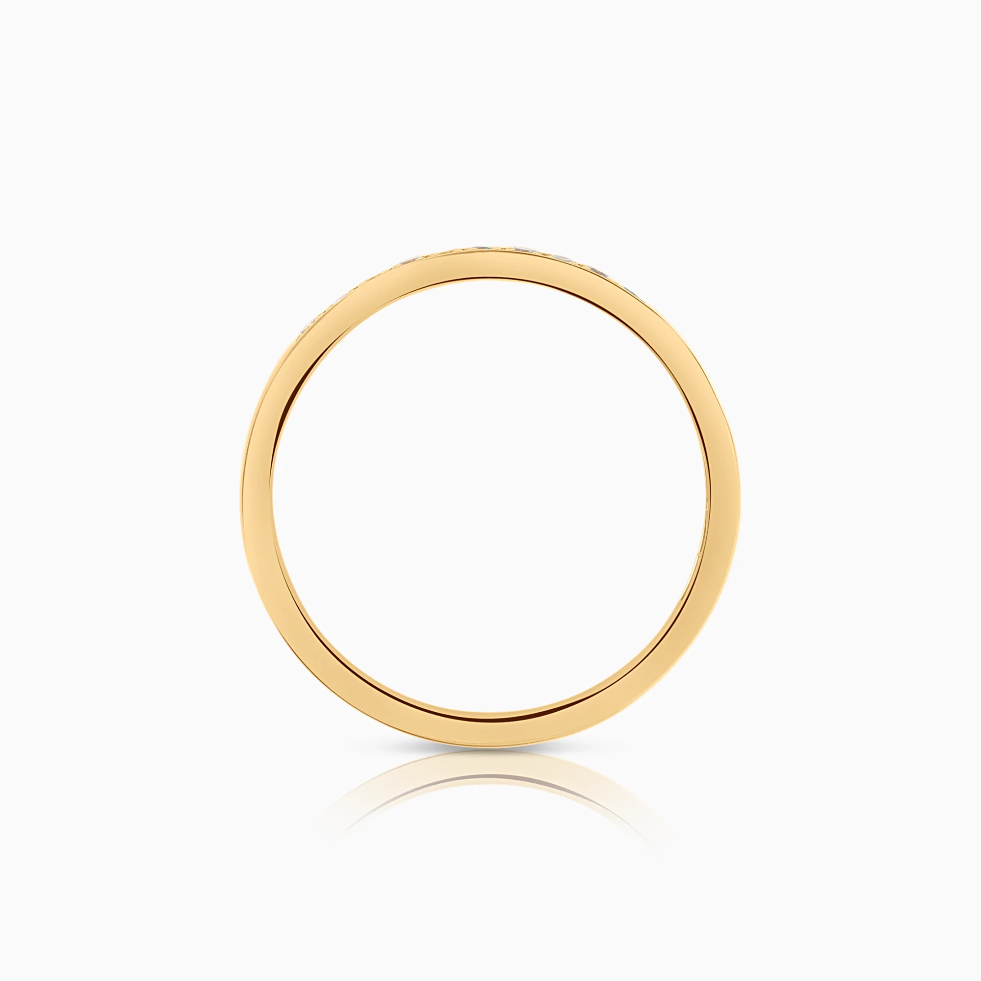 Alliance ring 0.10ct 18K gold - Image 2