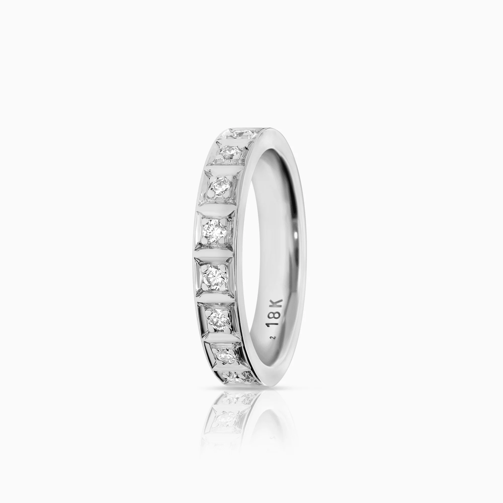 Eternity ring 0.16ct 18K white gold