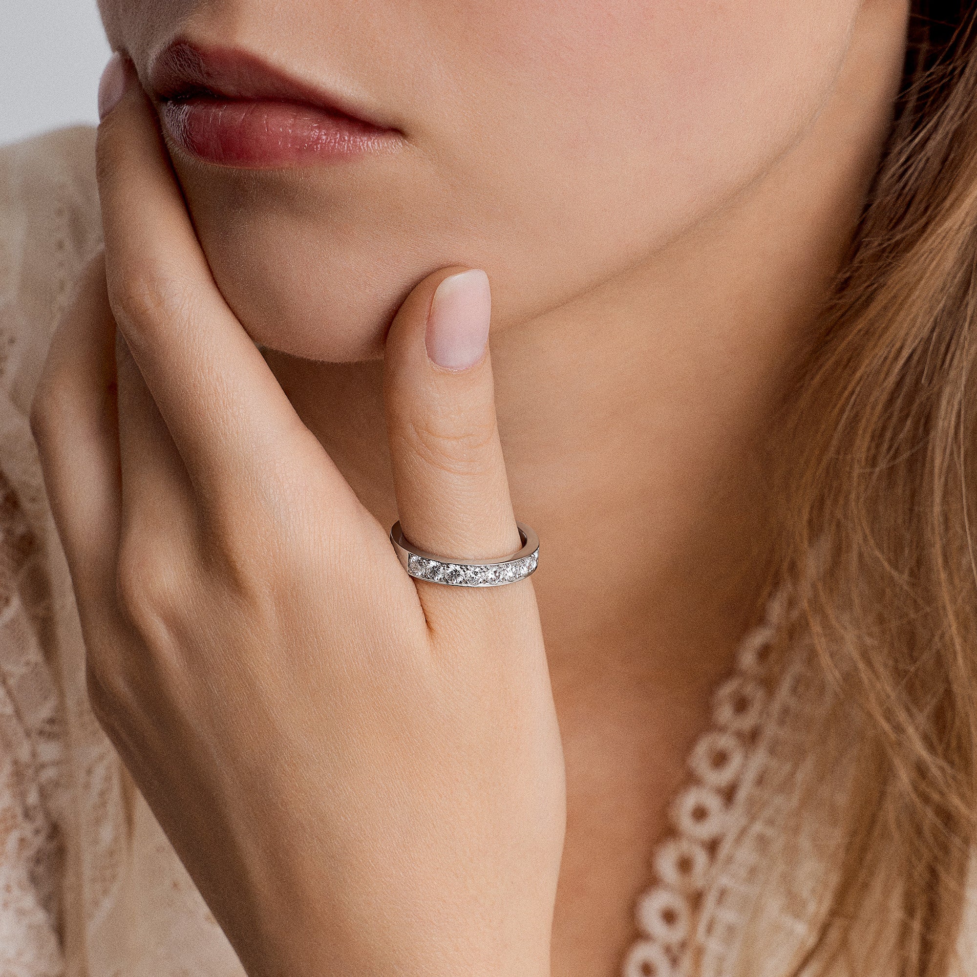 Eternity Ring 0.80ct 18K white gold - Image 2
