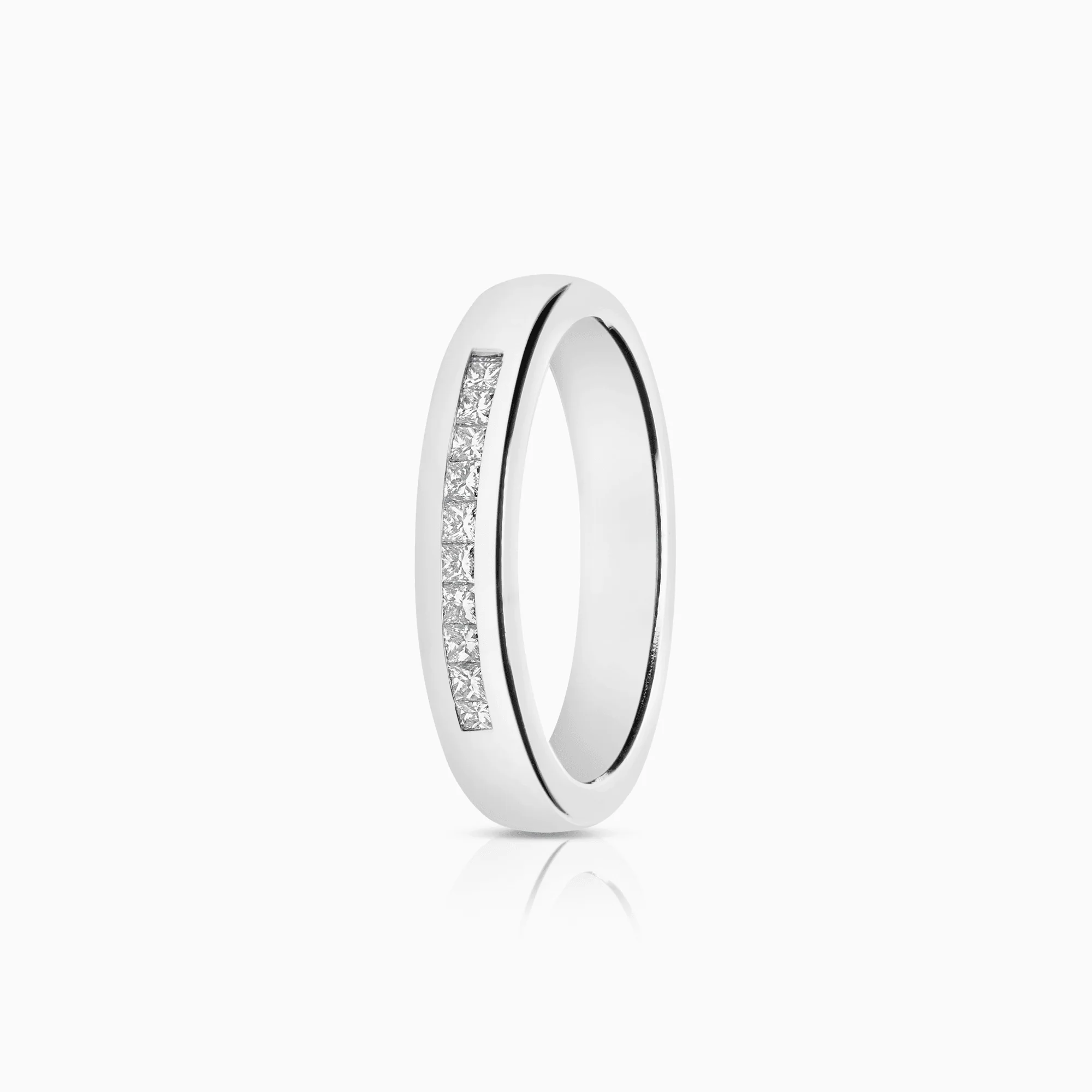 Eternity Ring princess 0.20ct 18K white gold