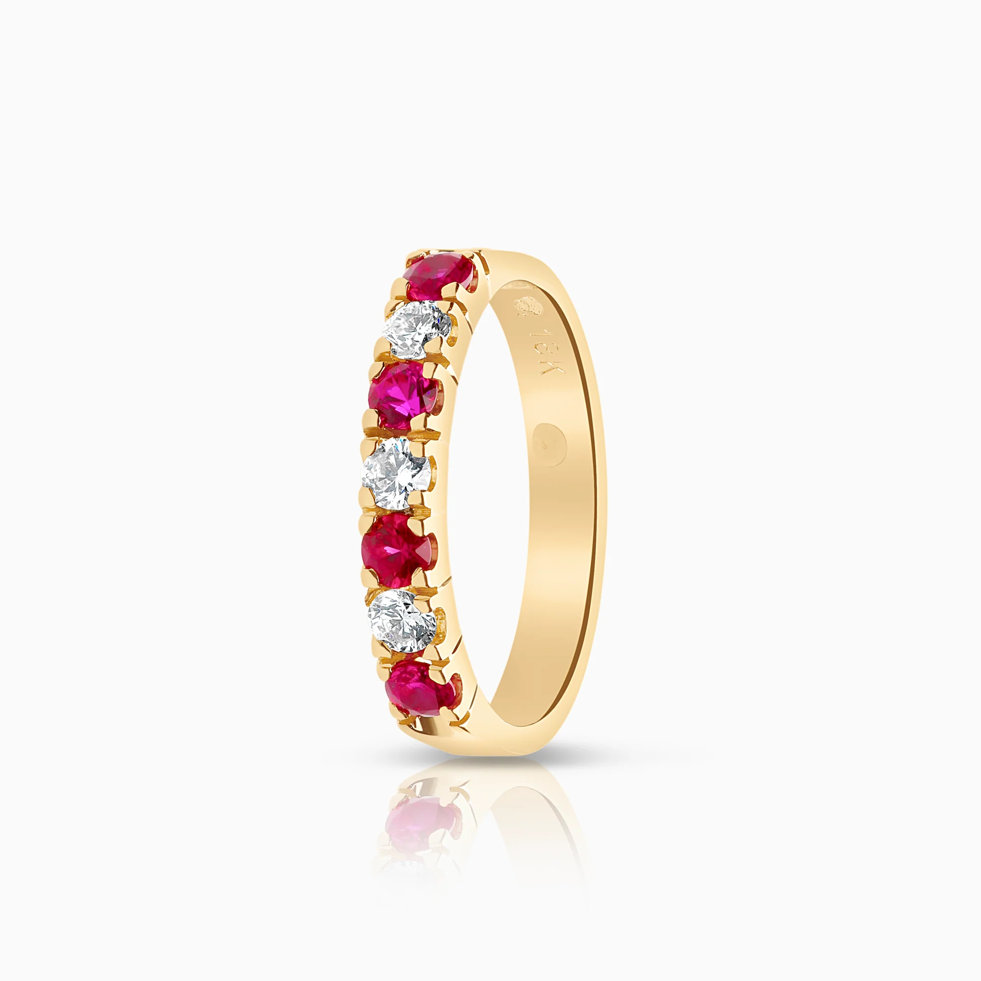 Eternity Ring rubies 0.21ct 18K gold
