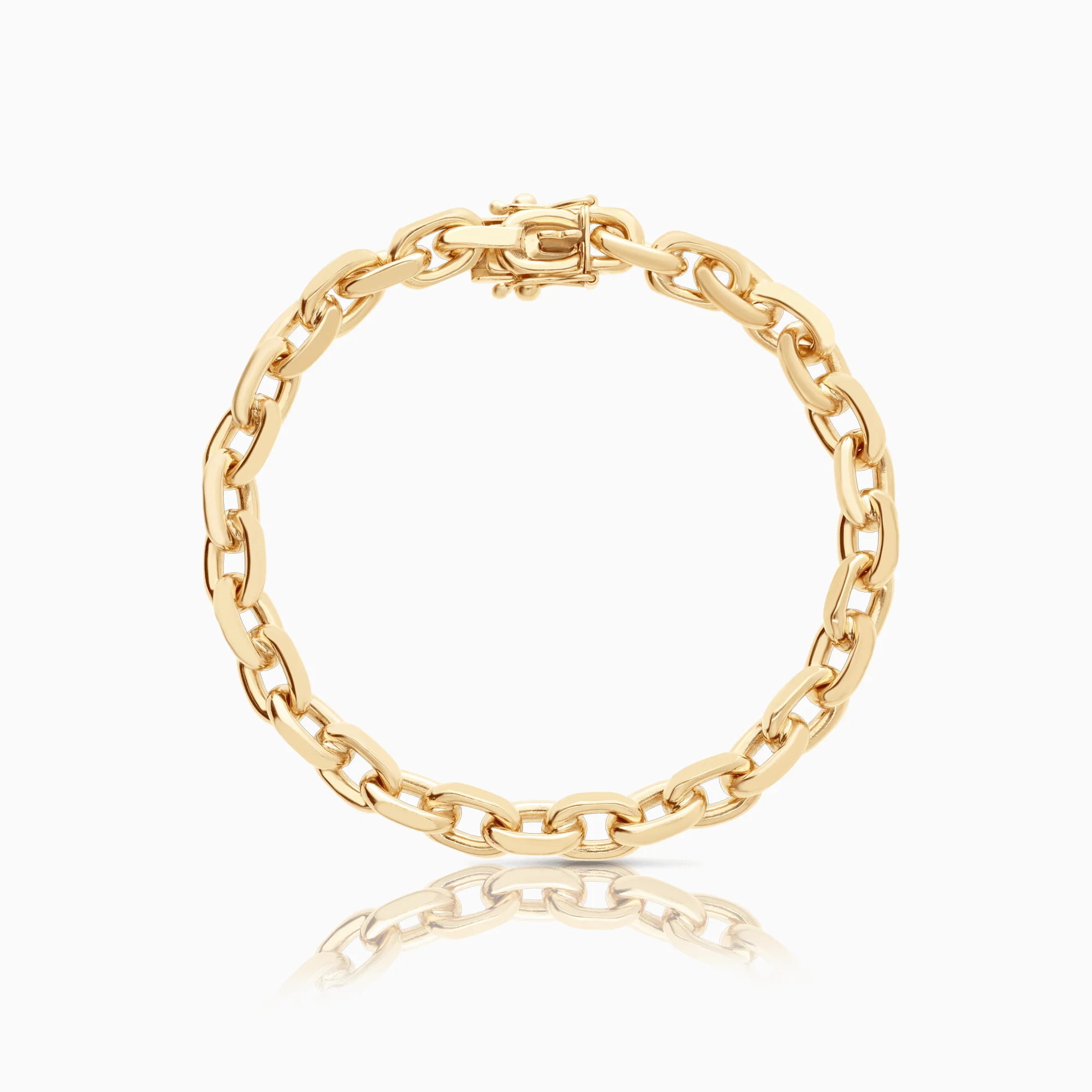 Cable bracelet 27.36g 14K gold