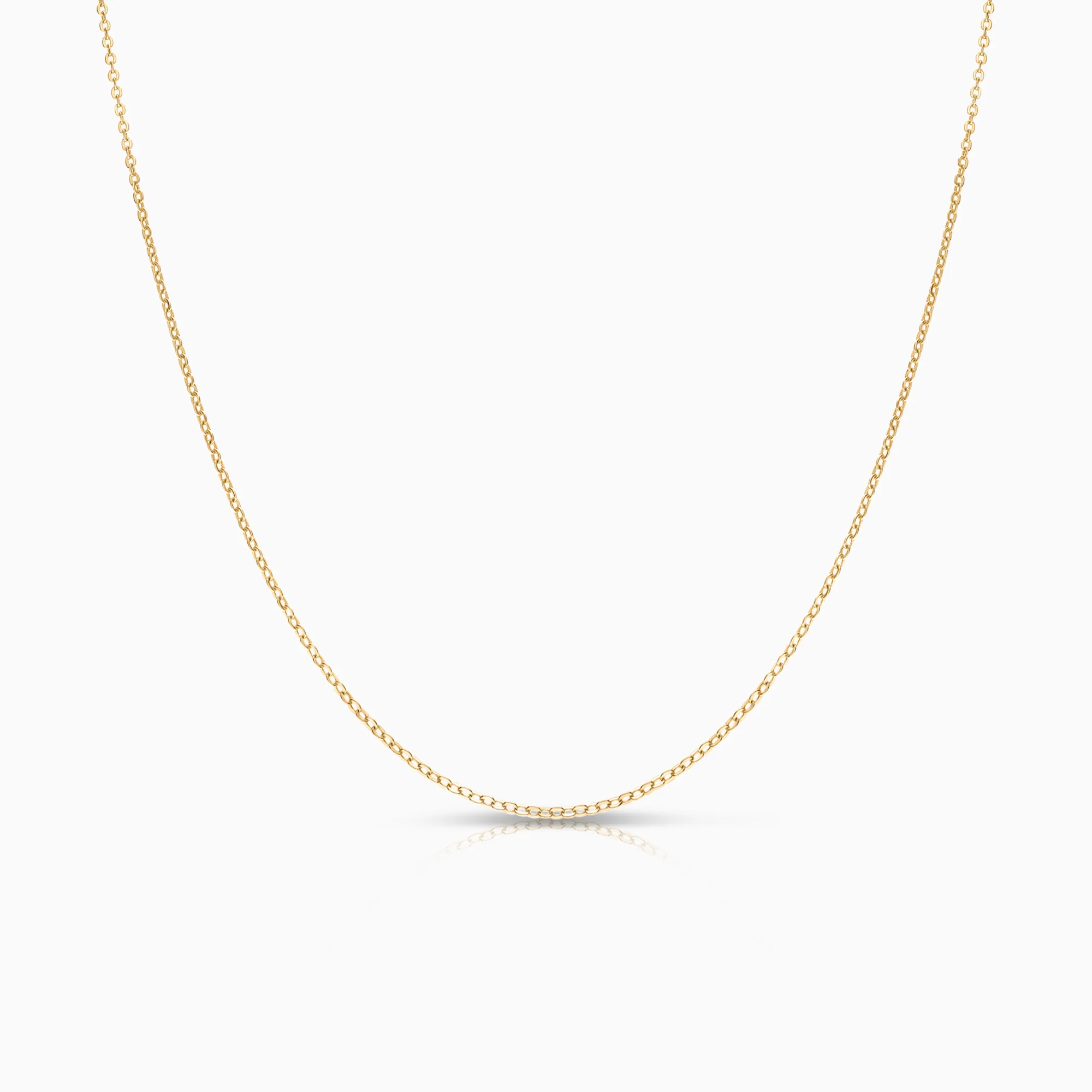 Cable necklace 1.85g 18K gold