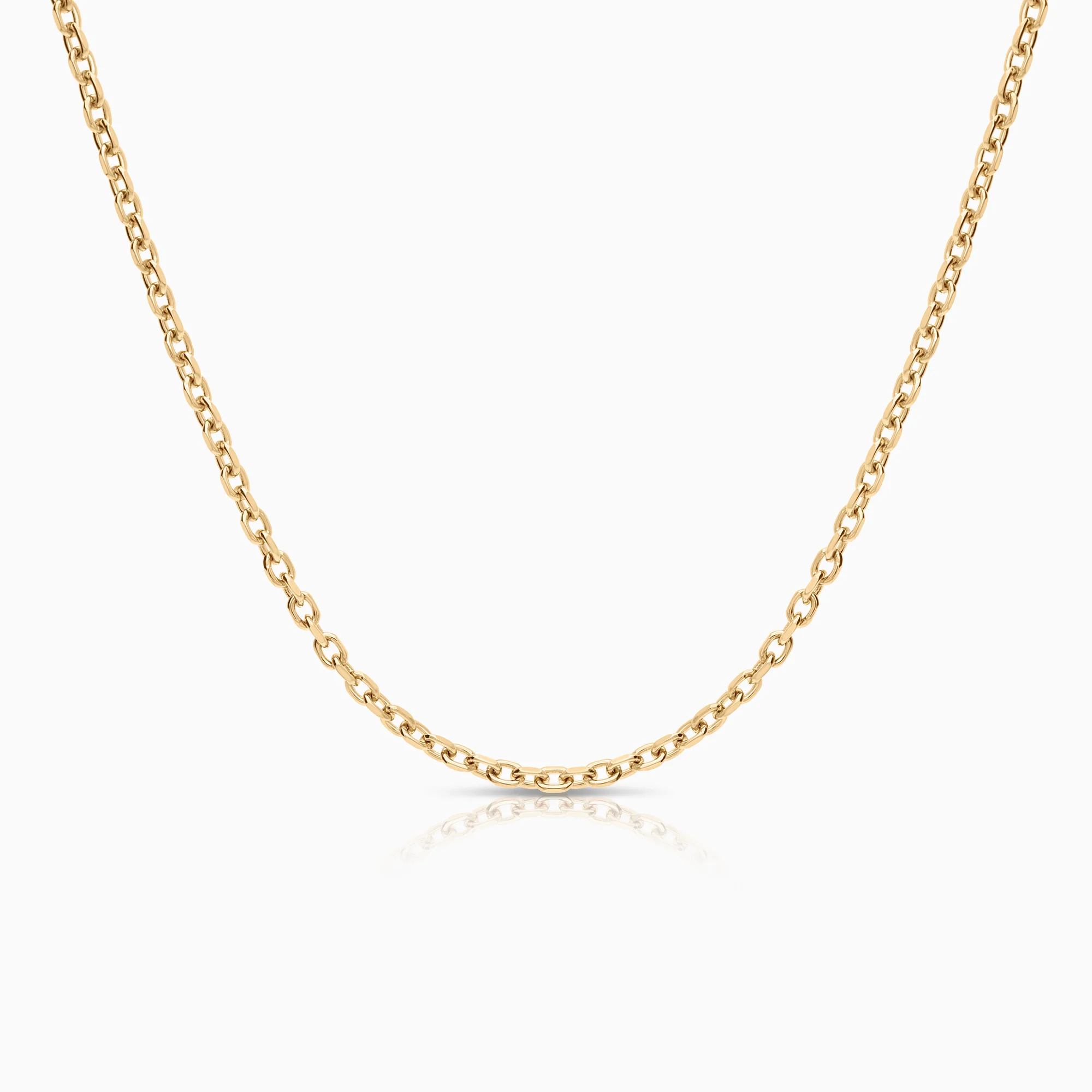 Cable necklace 9.38g 18K gold.