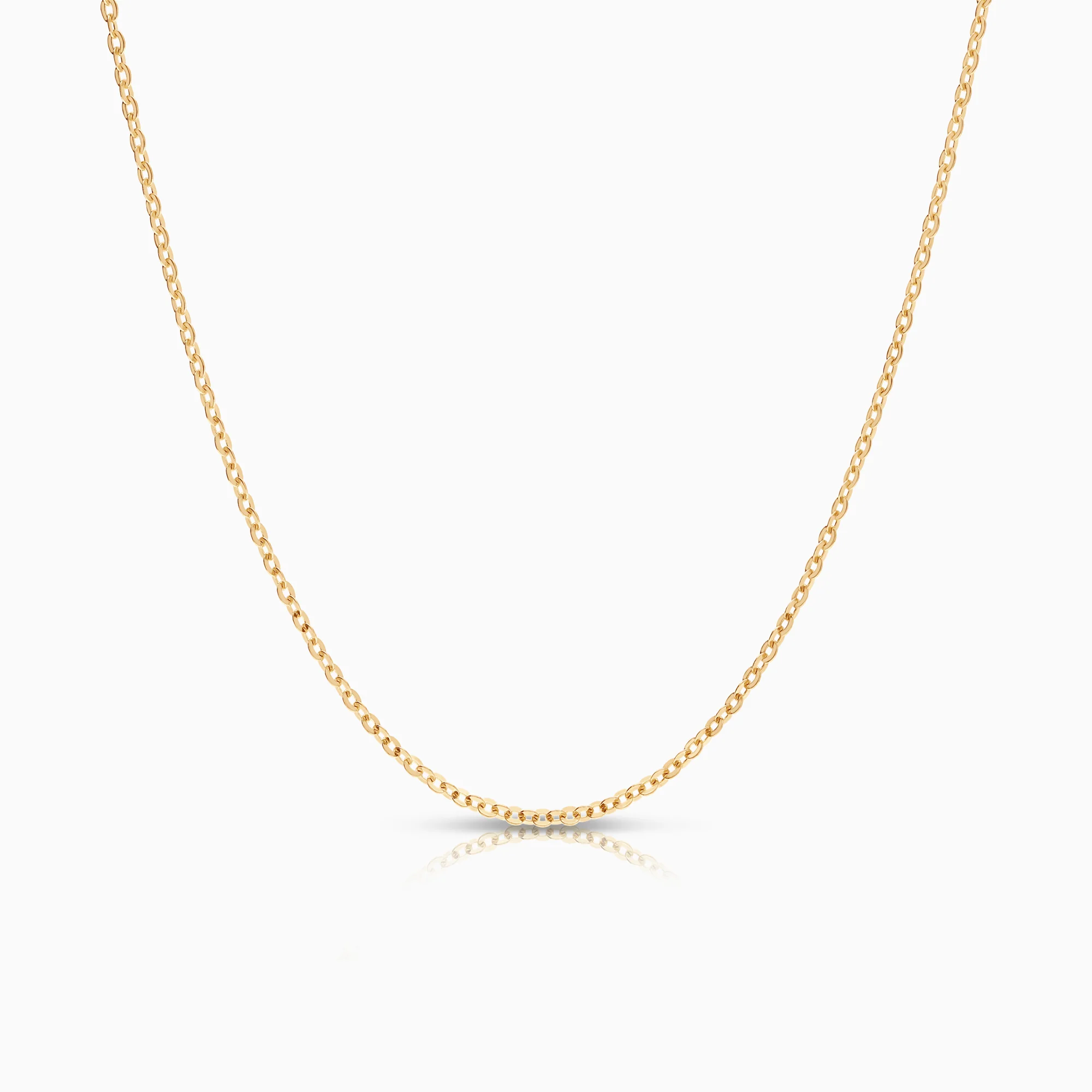 Cable chain necklace 1.60g 18K gold