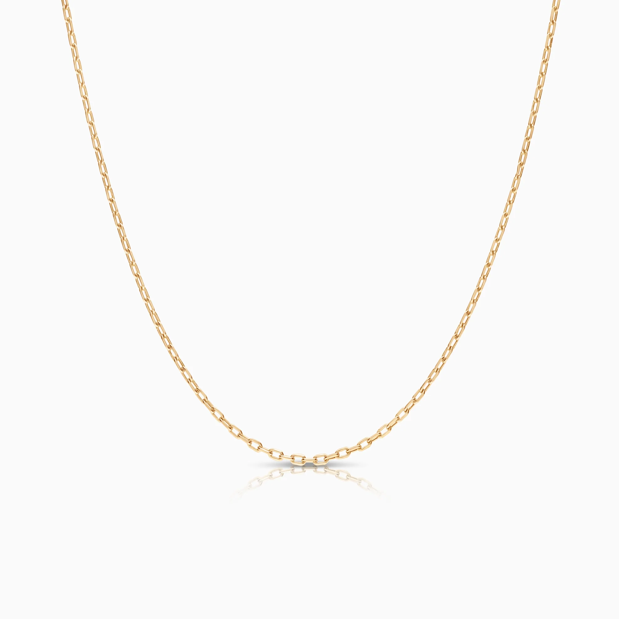 Cable necklace 1.69g 14K gold