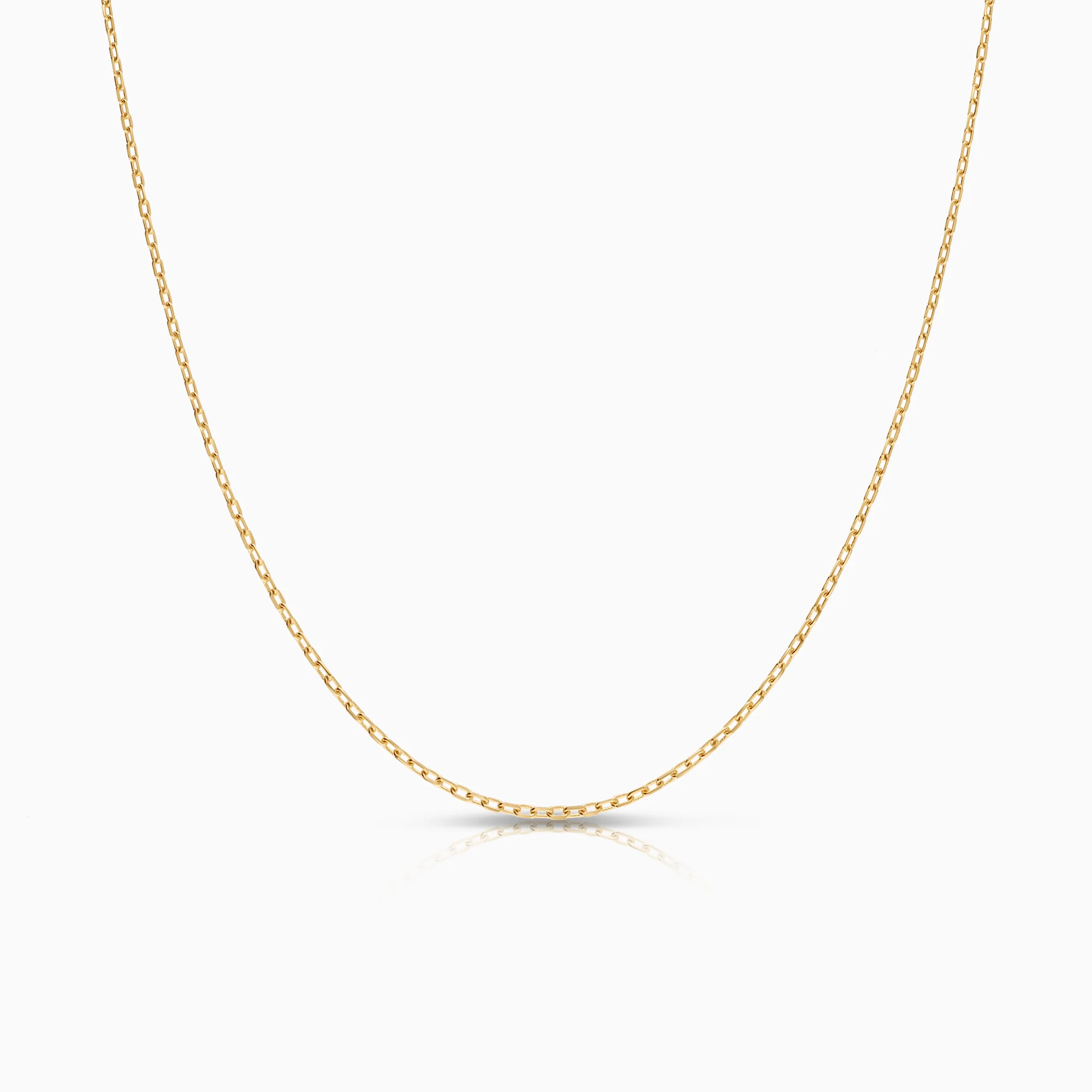Cable necklace 1.99g 18K gold
