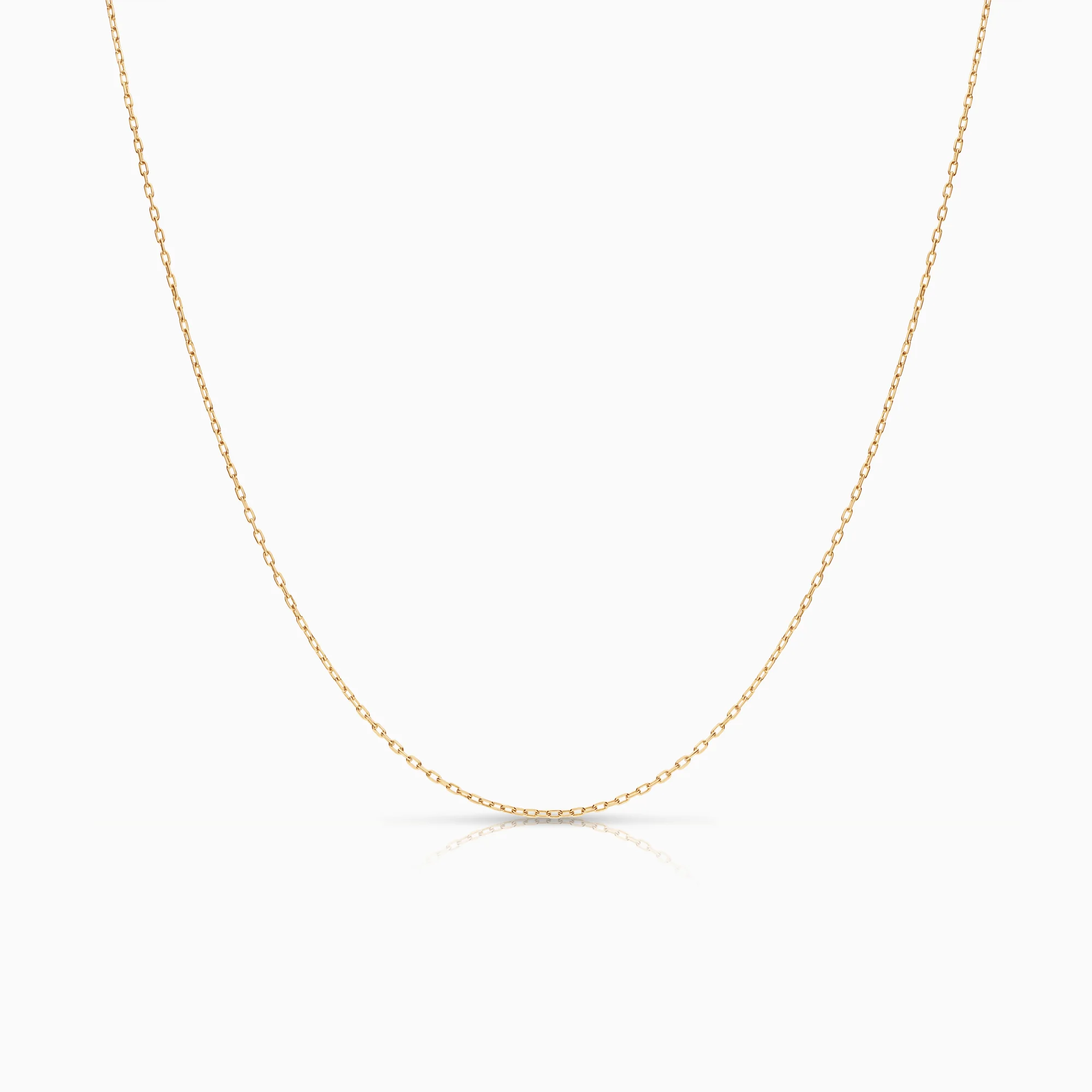 Cable necklace 2.12g 18K gold