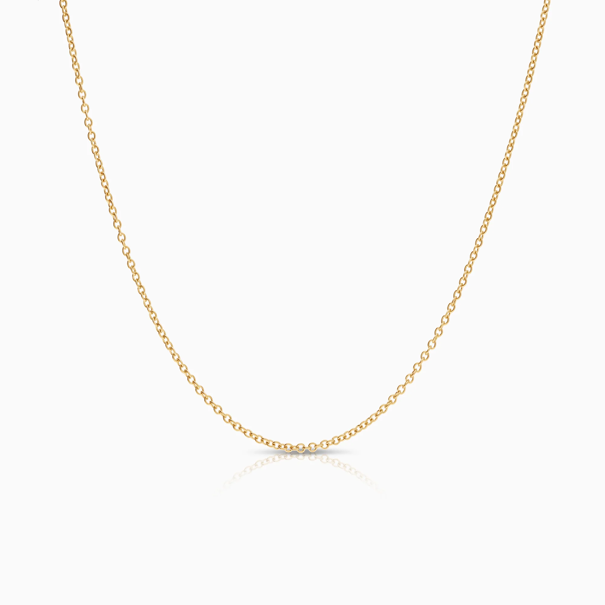 Cable necklace 2.36g 18K gold