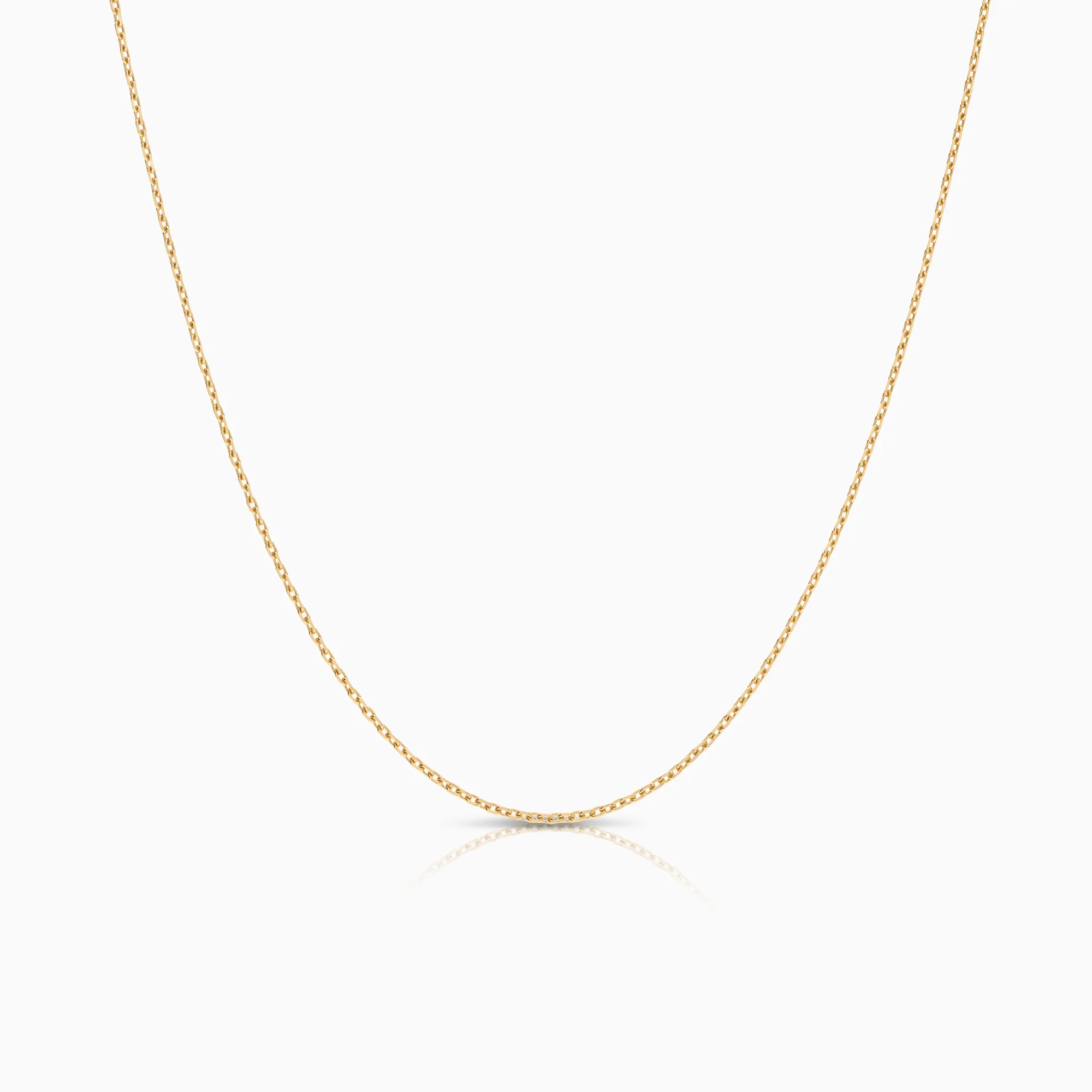 Cable necklace 2.50g 18K gold