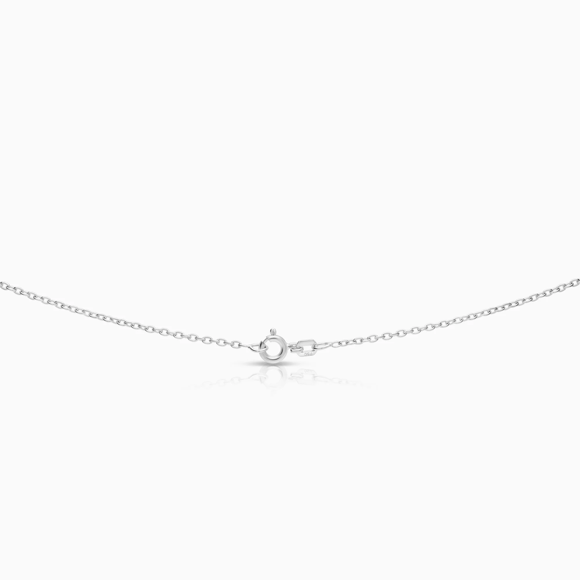 Cable necklace 2.86g 18K white gold - Image 2