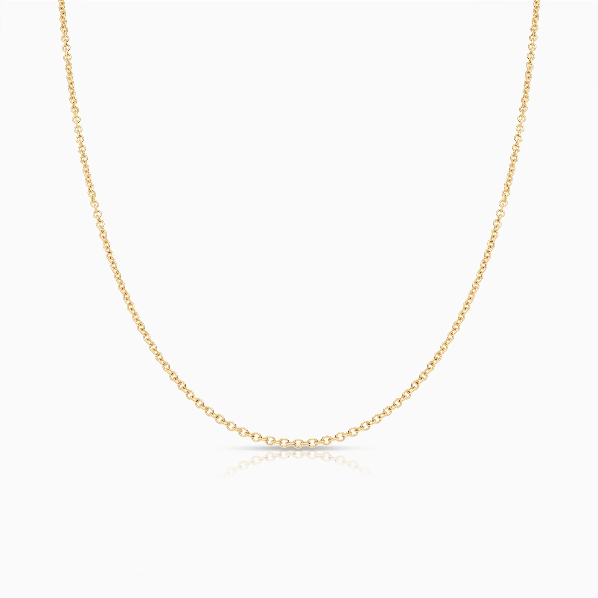 Cable chain 39cm 18K gold