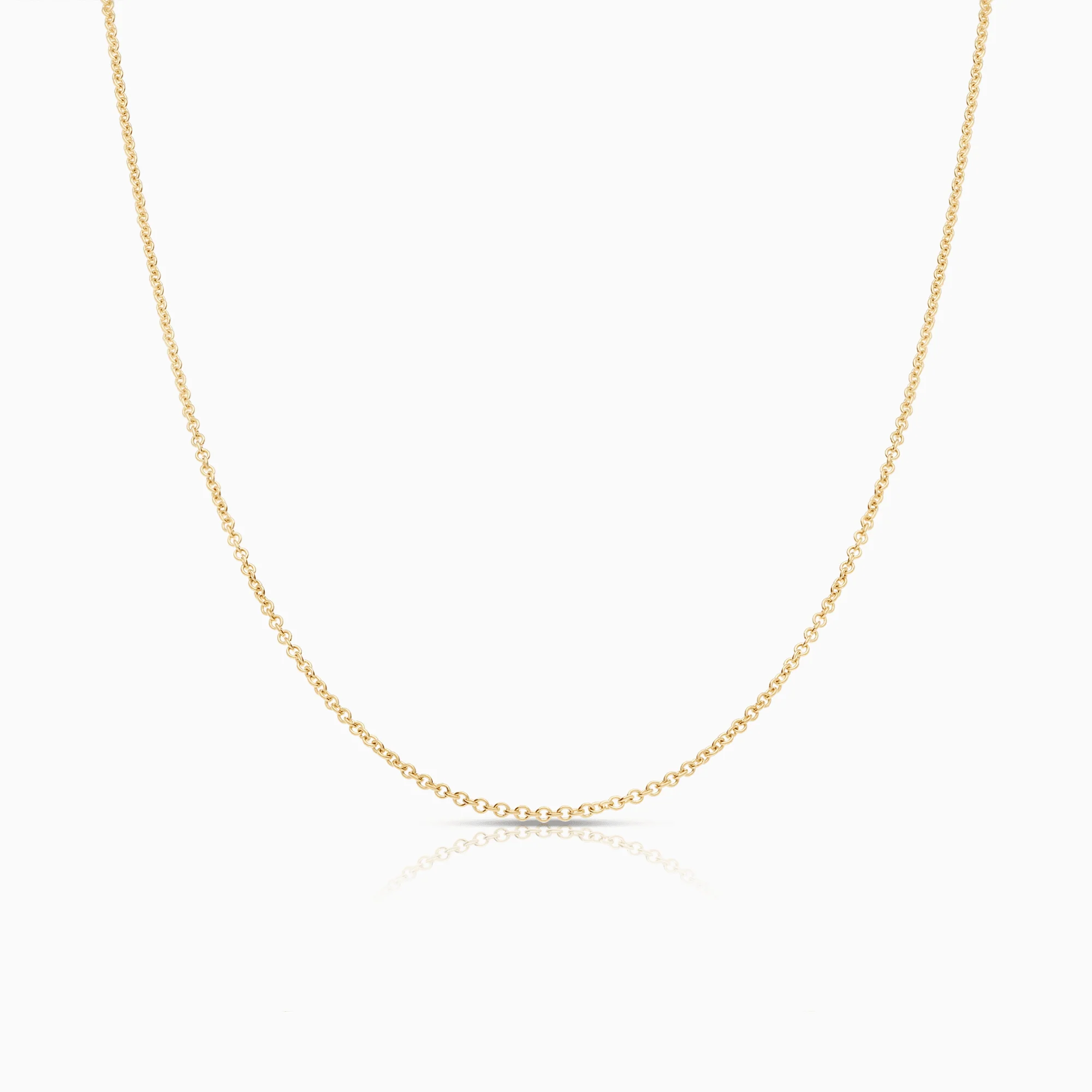 Cable chain 40cm 18K gold