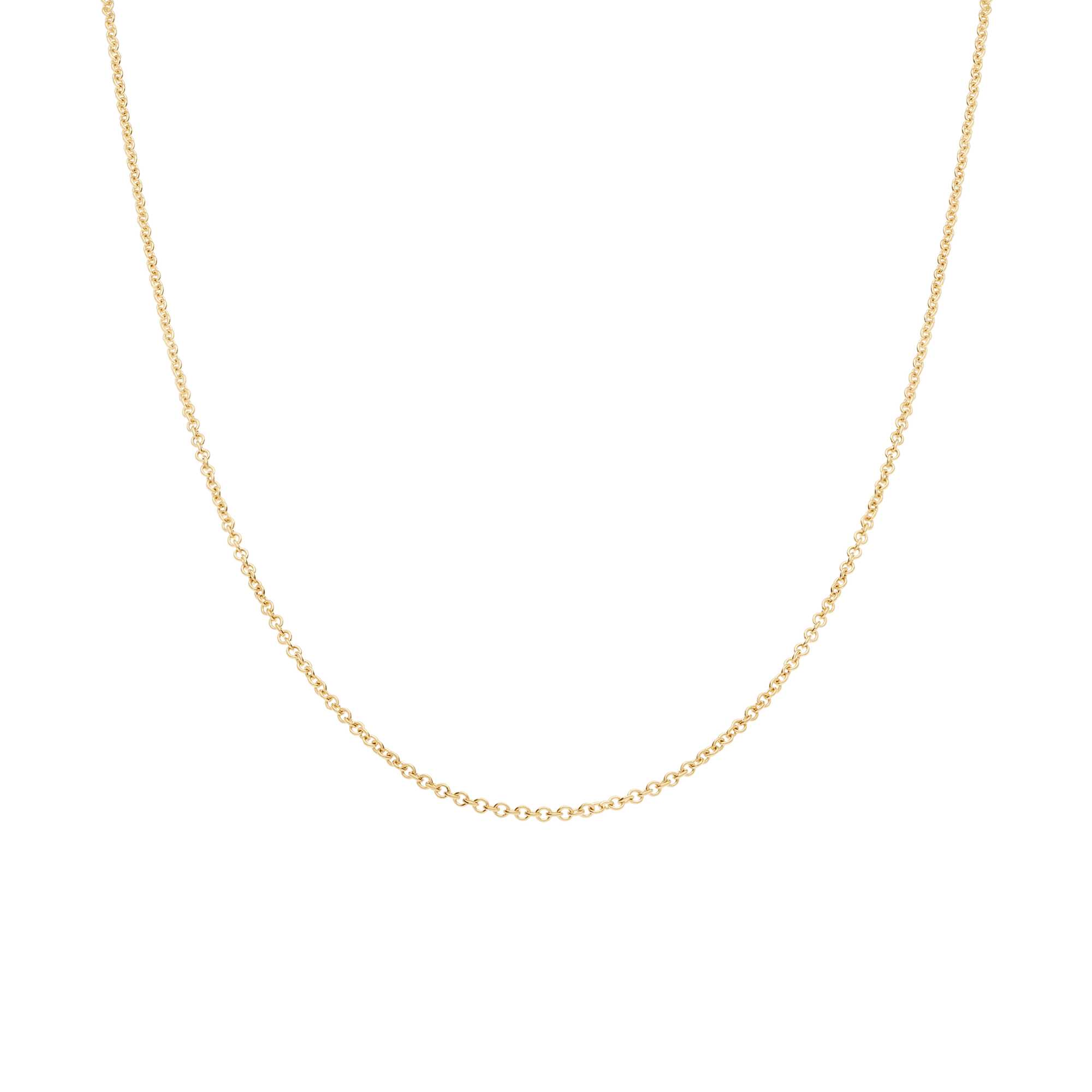 Cable chain 40cm 18K gold - Image 2