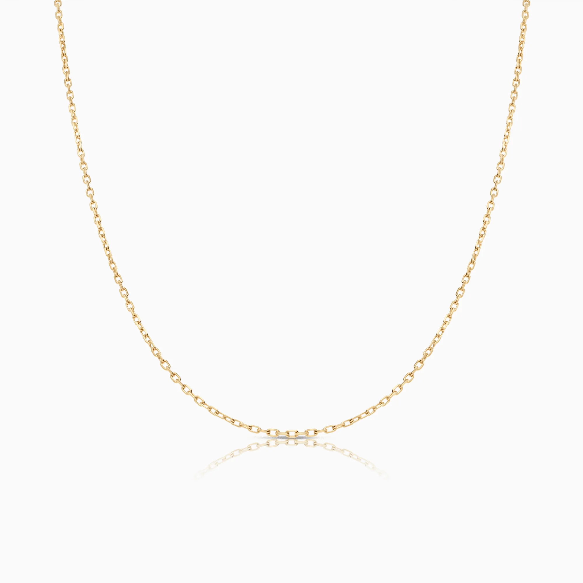 Cable chain 44cm 18K gold
