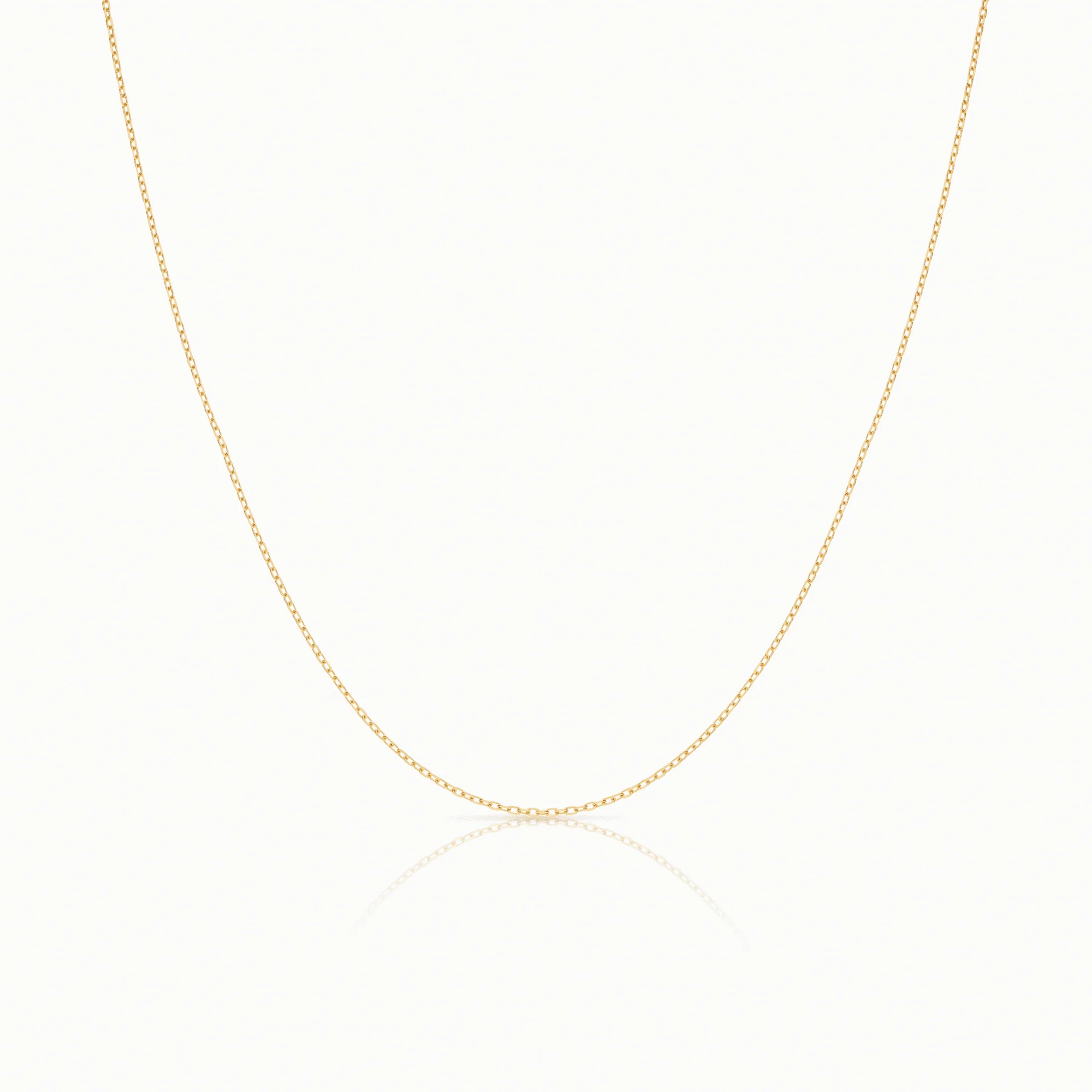 Cable chain 44cm 18K gold