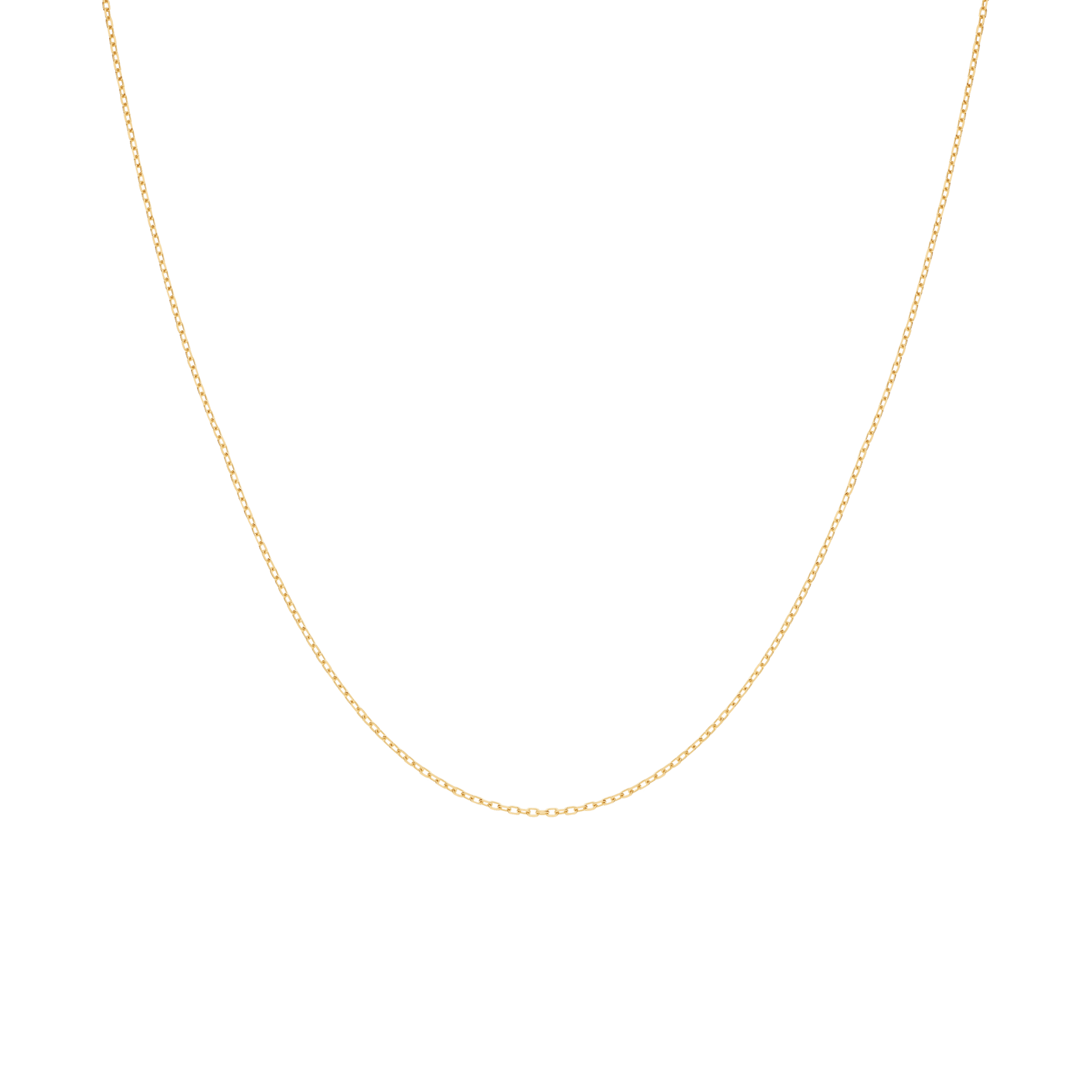 Cable chain 44cm 18K gold - Image 2