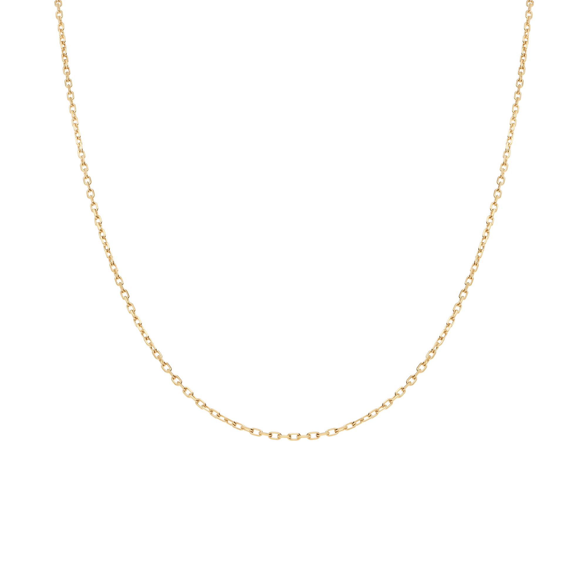 Cable chain 44cm 18K gold - Image 2