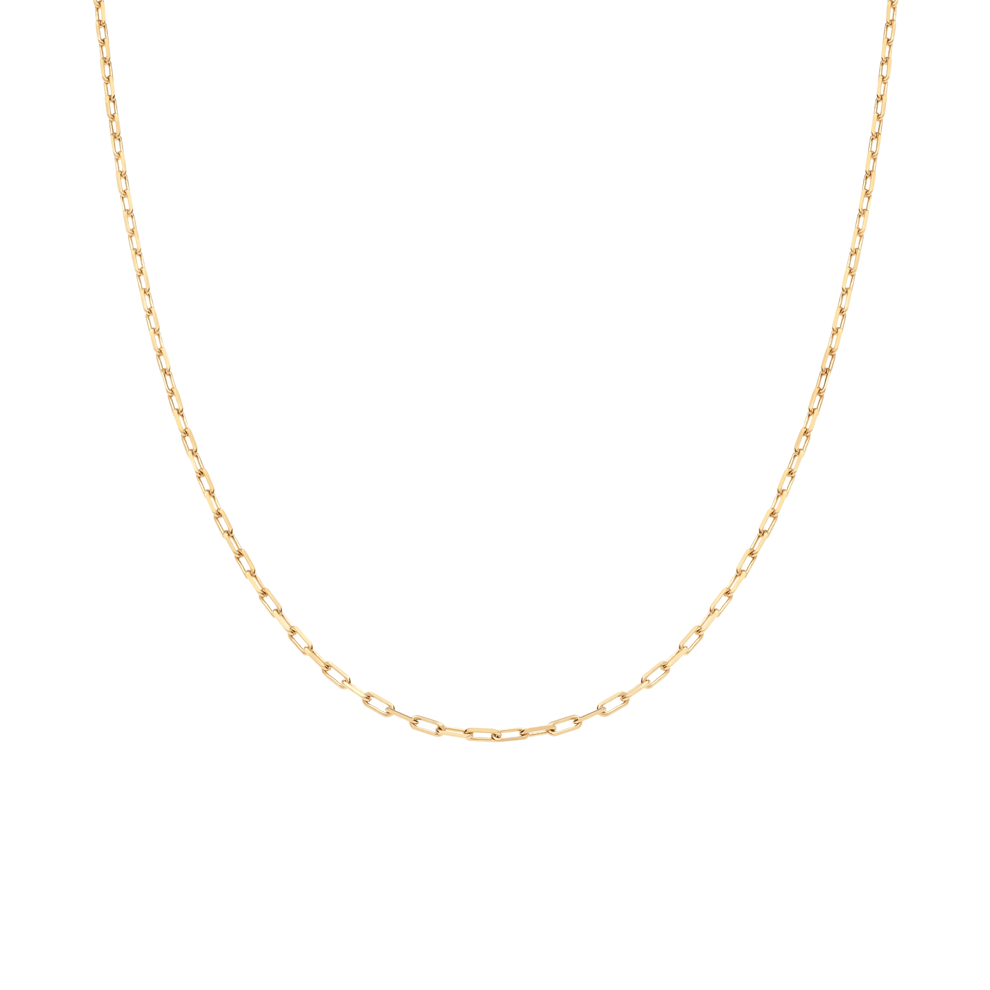 Cable chain 45cm 18K gold - Image 2