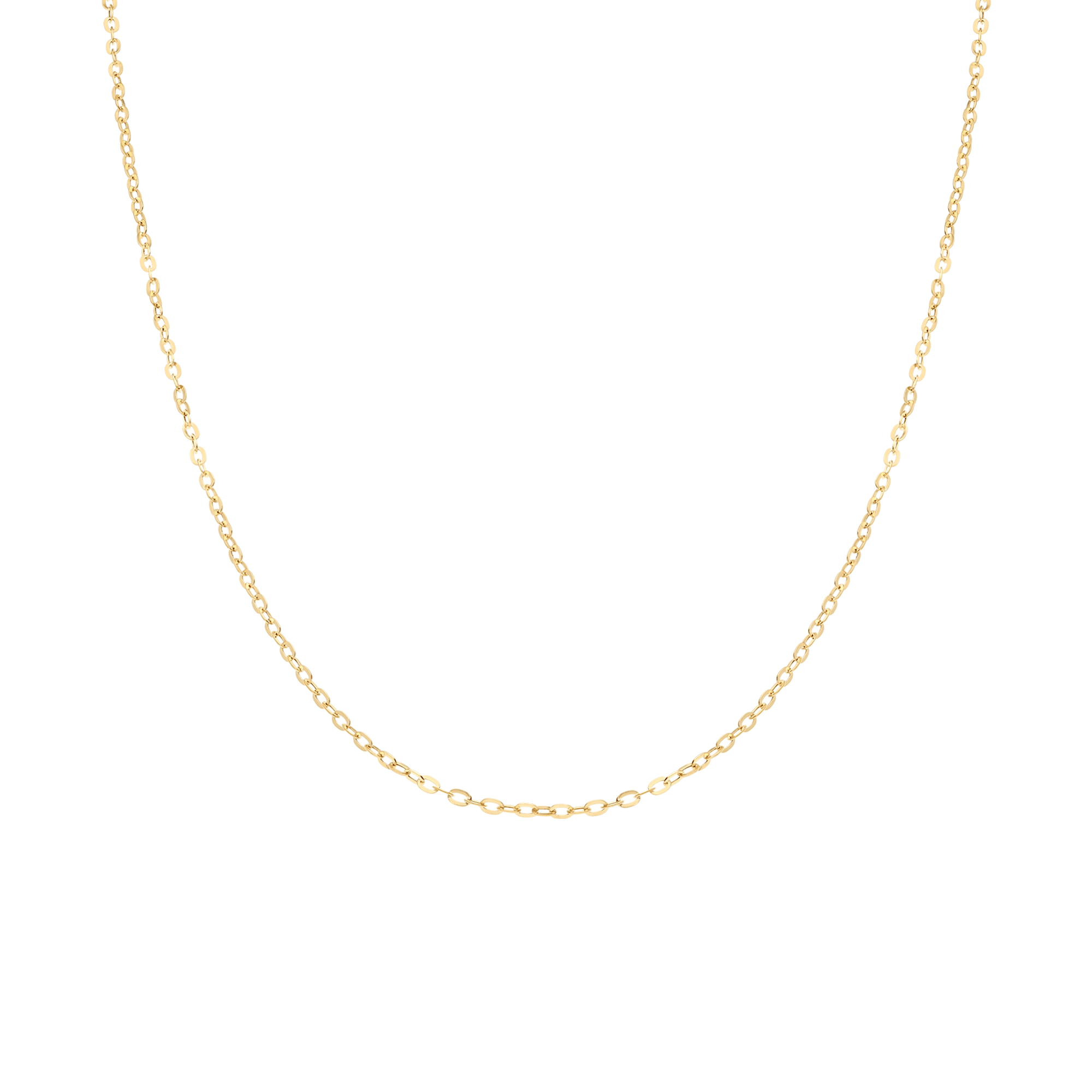 Cable chain 50cm 18K gold - Image 2