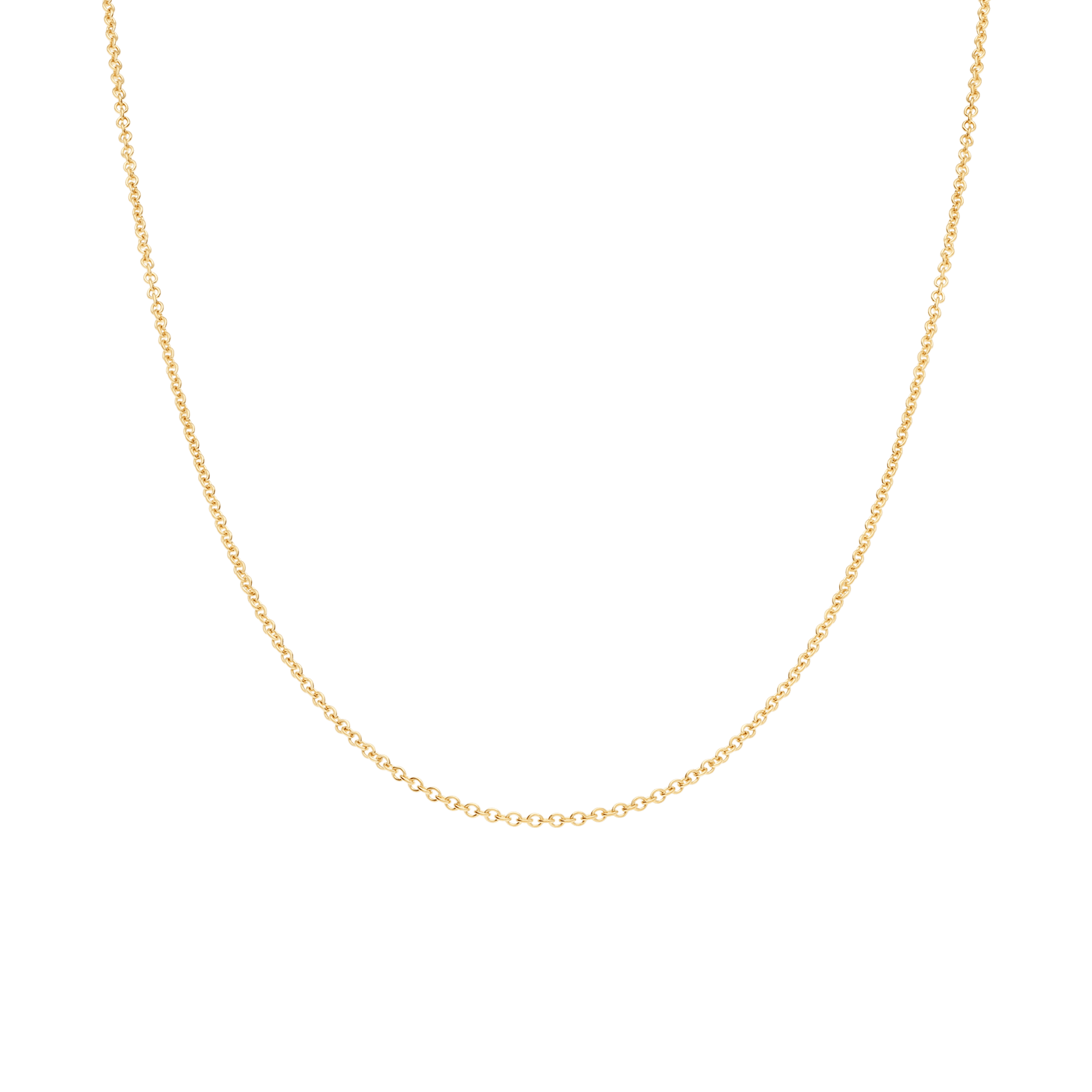 Cable chain 50cm 18K gold - Image 2