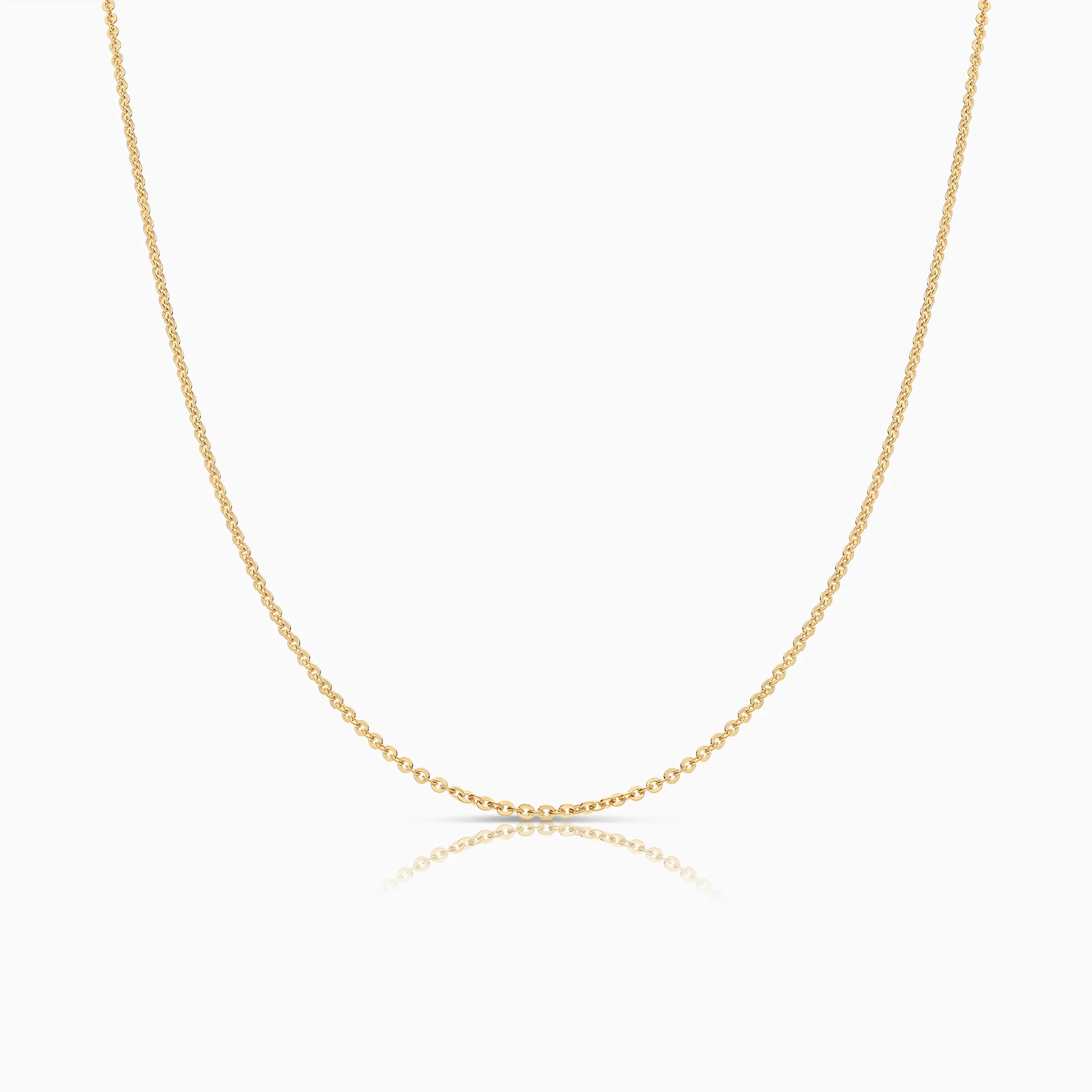 Cable chain 60cm 18K gold