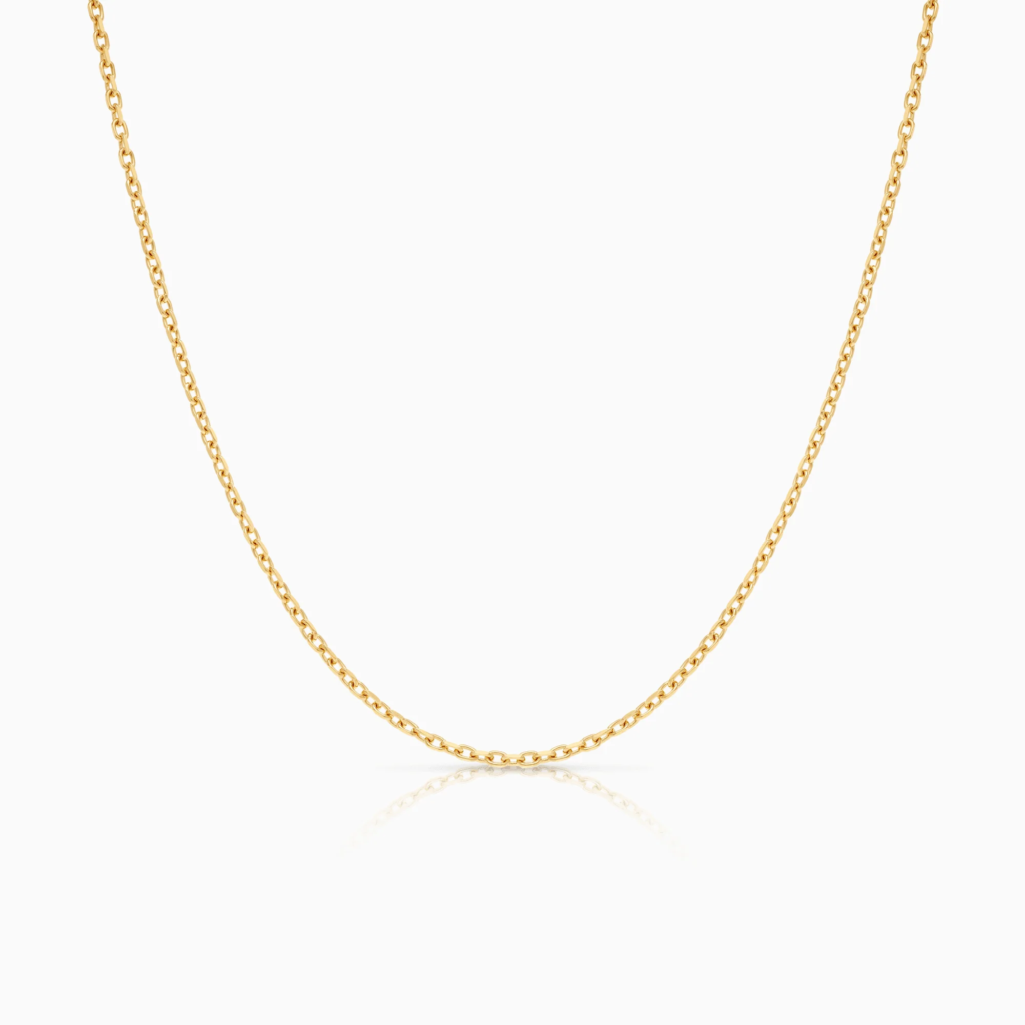 Cable chain 60cm 18K gold
