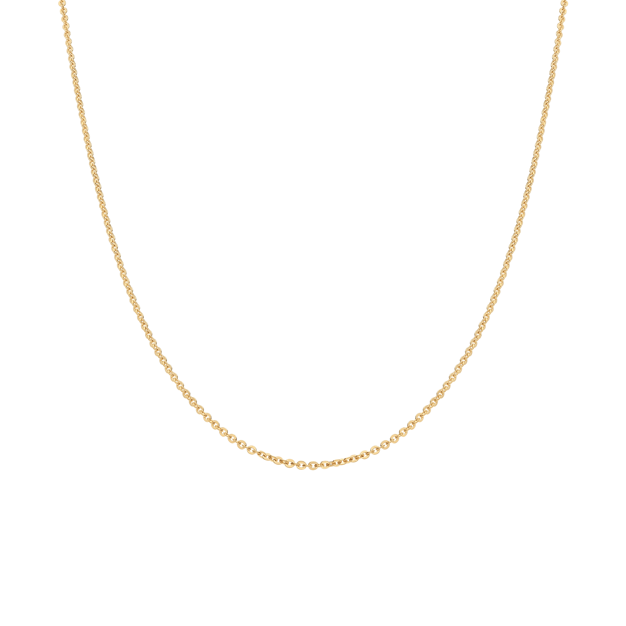 Cable chain 60cm 18K gold - Image 2