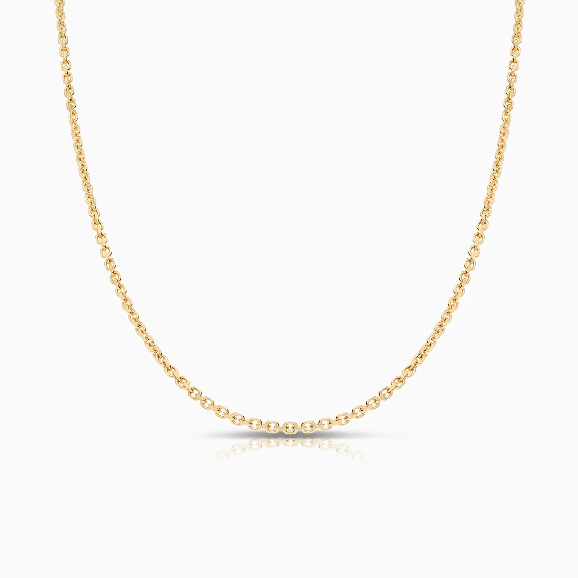 Cable link 43cm 18K gold