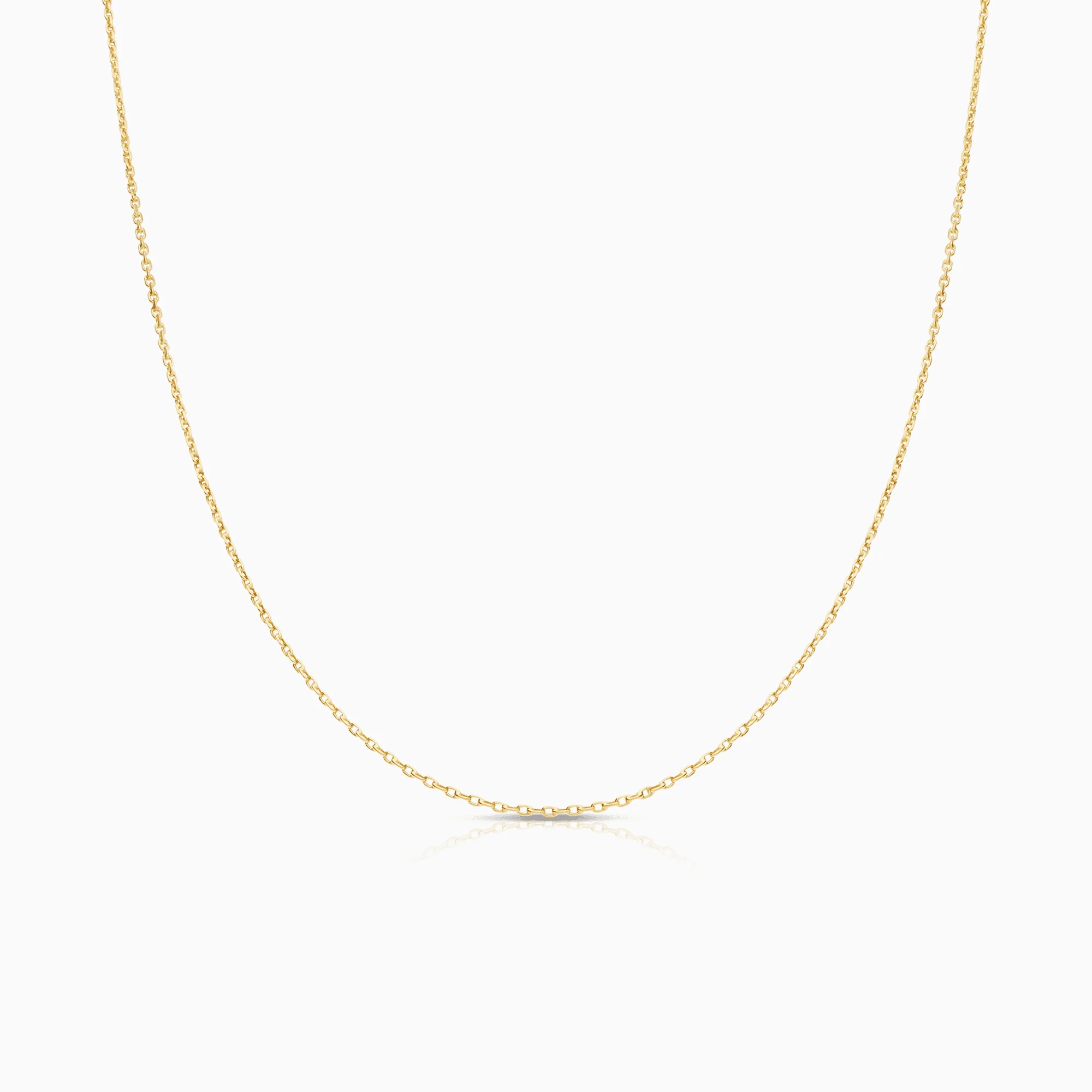 Cable link 43cm 18K gold