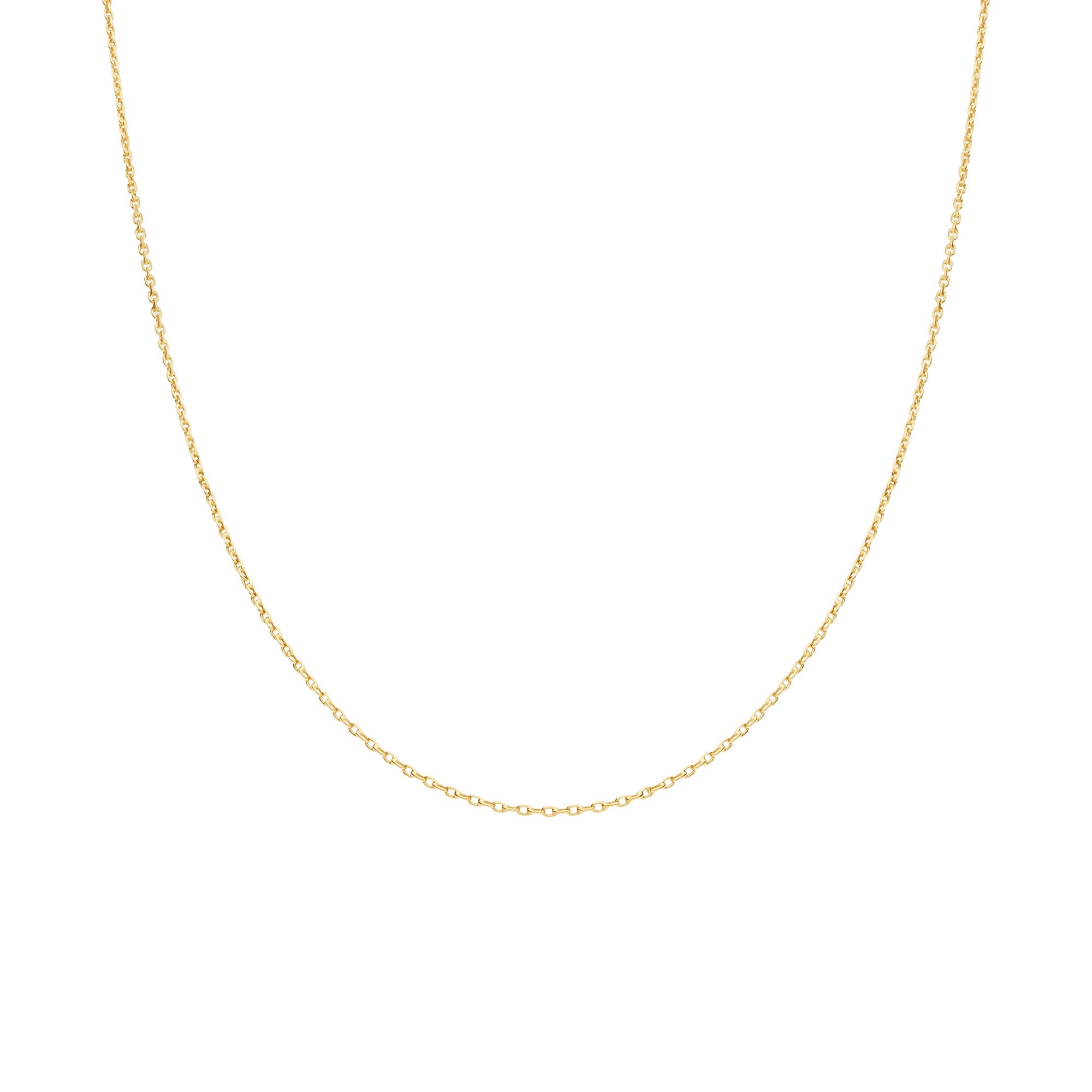 Cable link 43cm 18K gold - Image 2