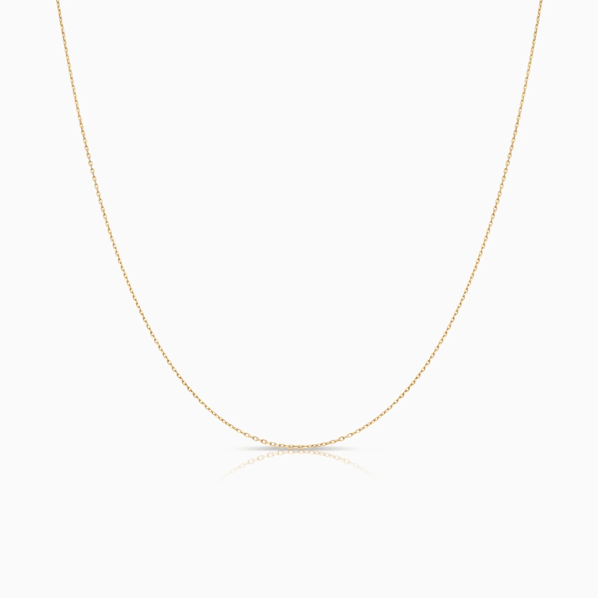 Cable chain 45cm 18K gold