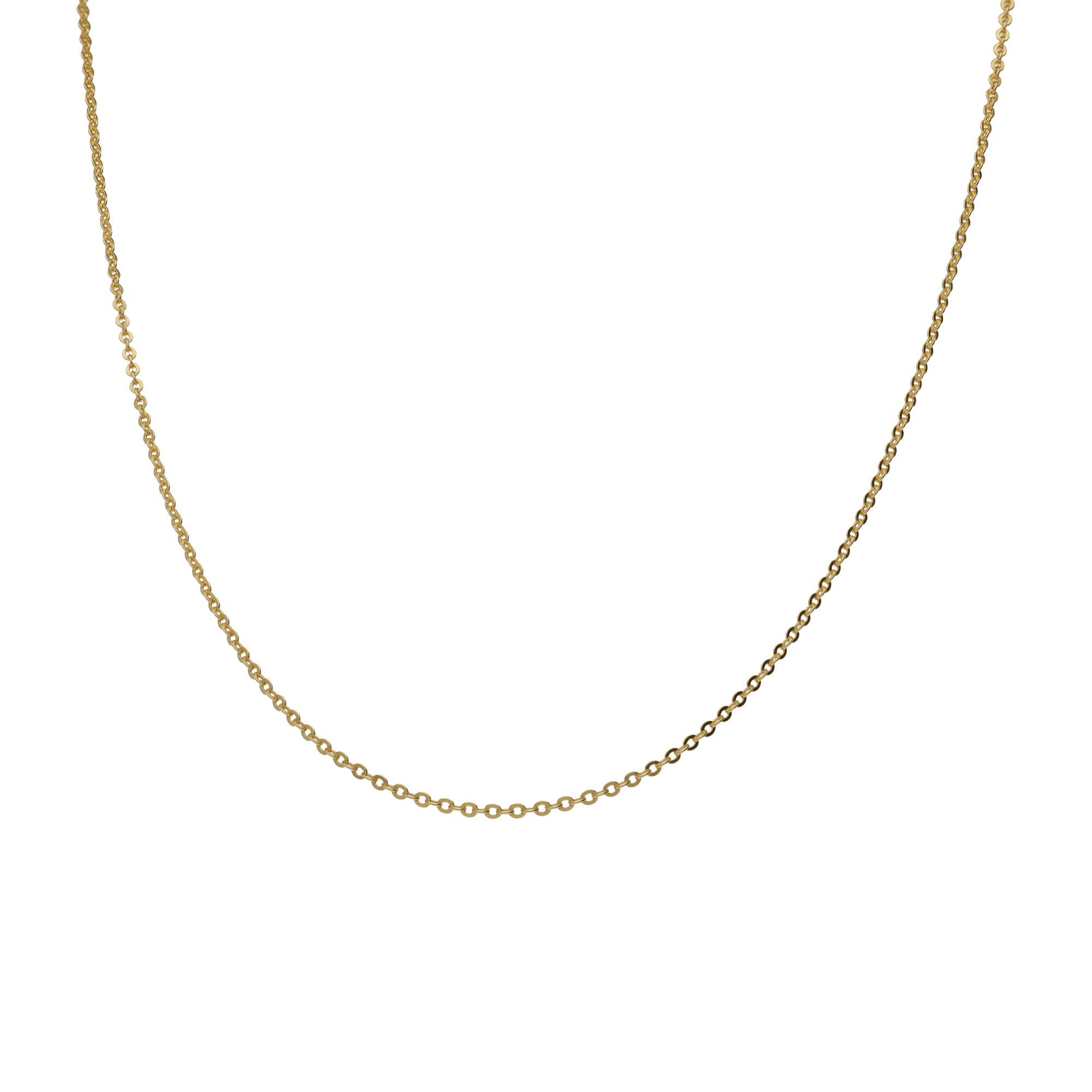 Cable chain 45cm 18K gold