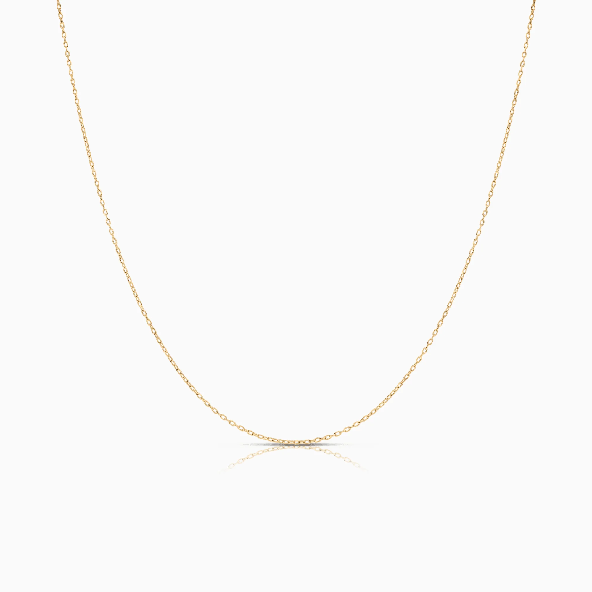 Cable chain 45cm 18K gold