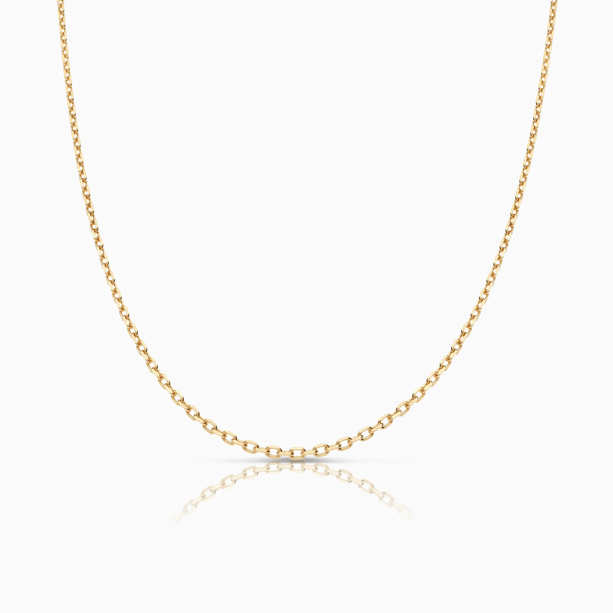 Cable chain 49.5cm 18K gold