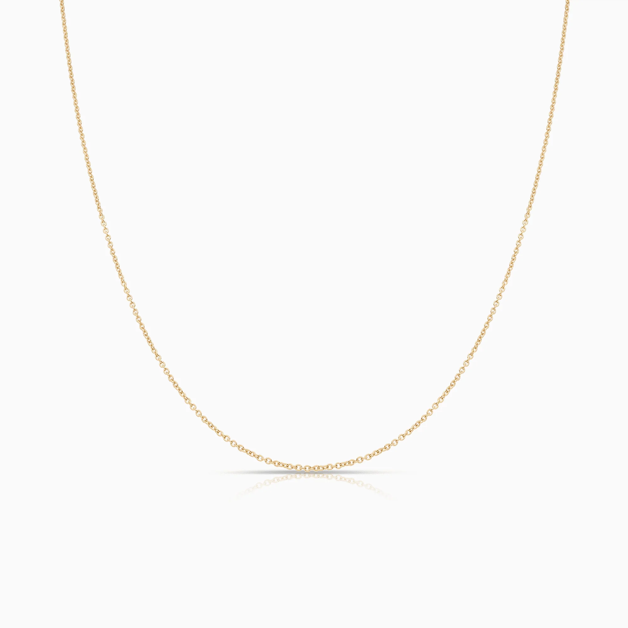Cable chain 51cm 18K gold